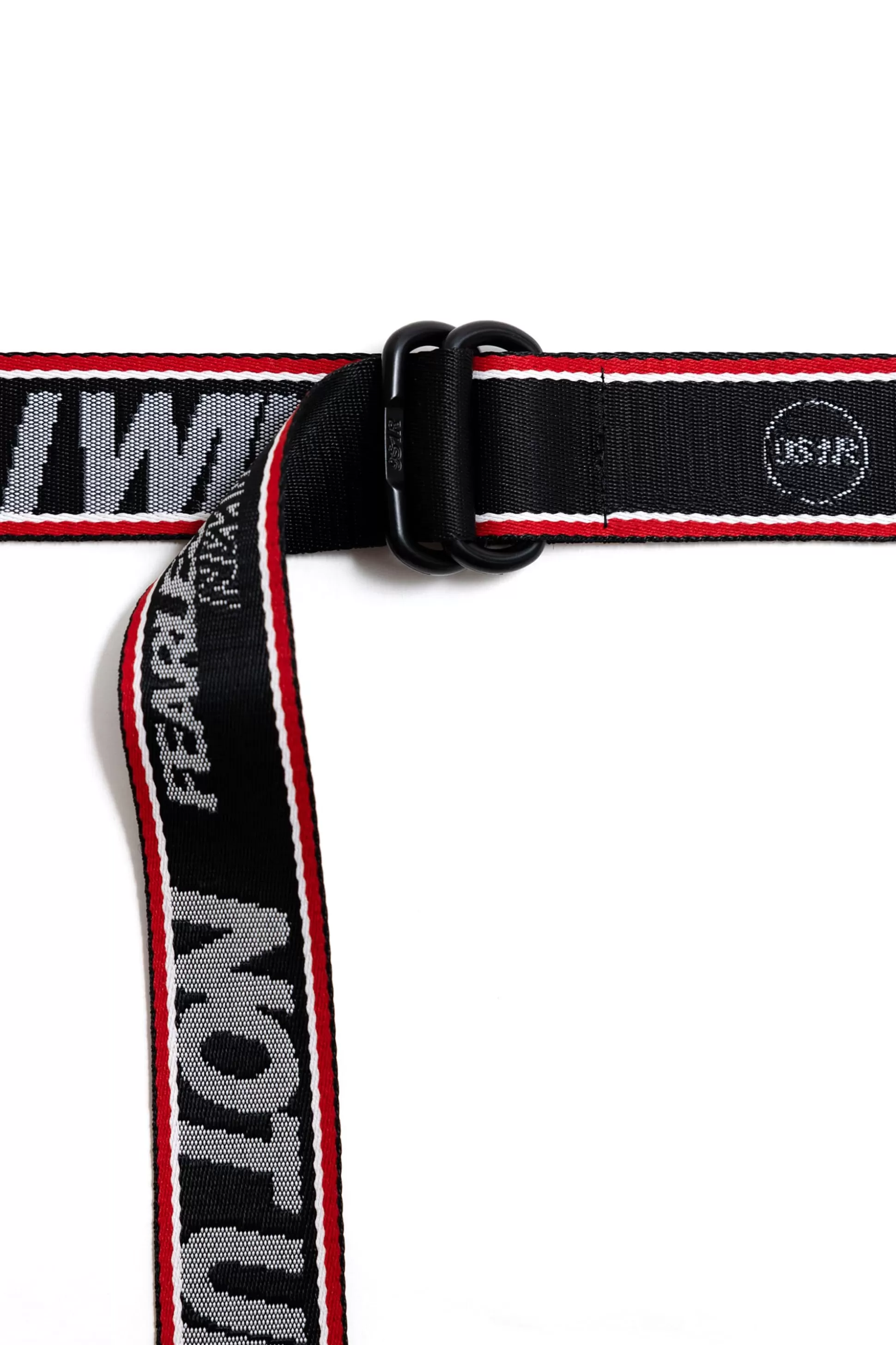 Smoke Rise 9S1R X Nylon Webbing Belt Black/Red Fashion