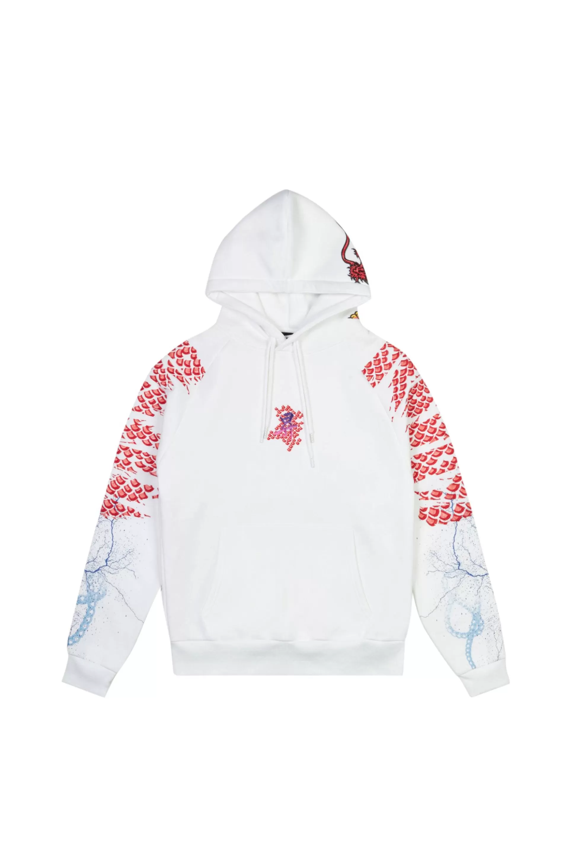 Smoke Rise Aisan Embroidered Hoodie Off White Hot