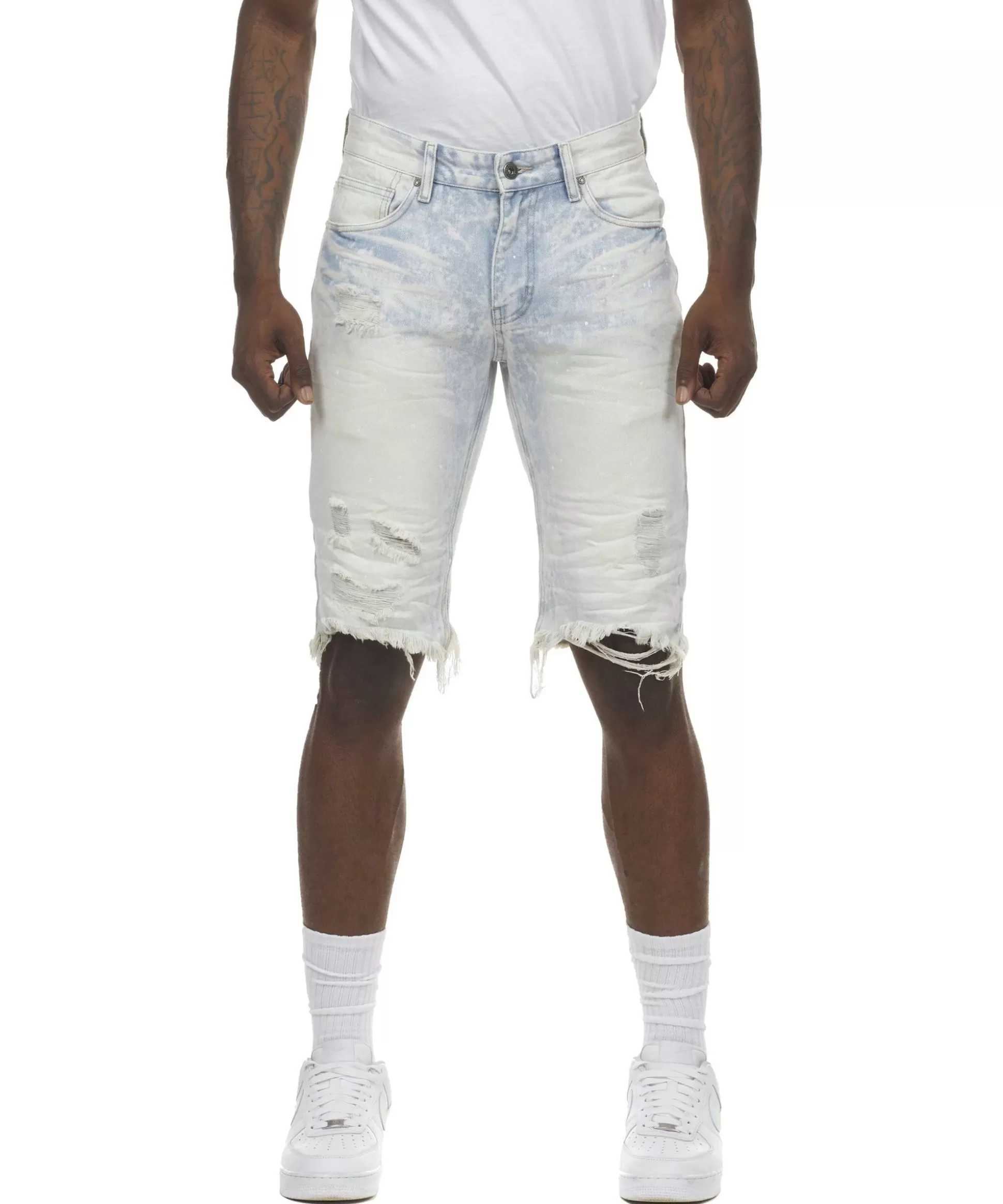 Smoke Rise Basic Denim Shorts Rivington Blue Cheap