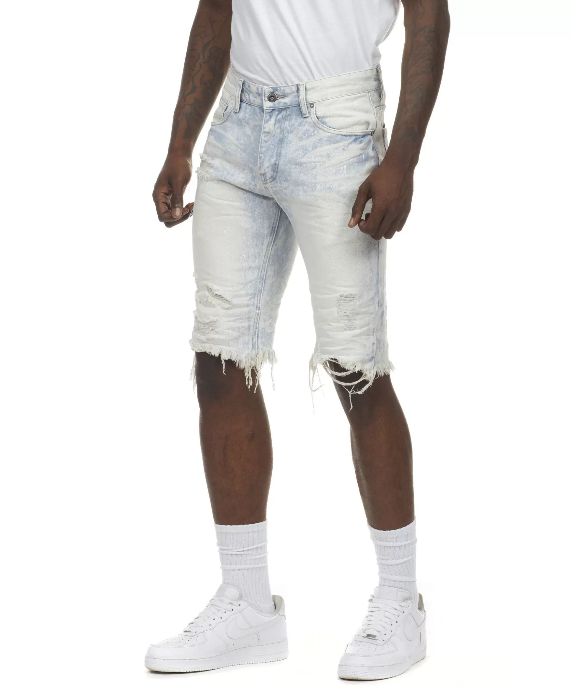 Smoke Rise Basic Denim Shorts Rivington Blue Cheap