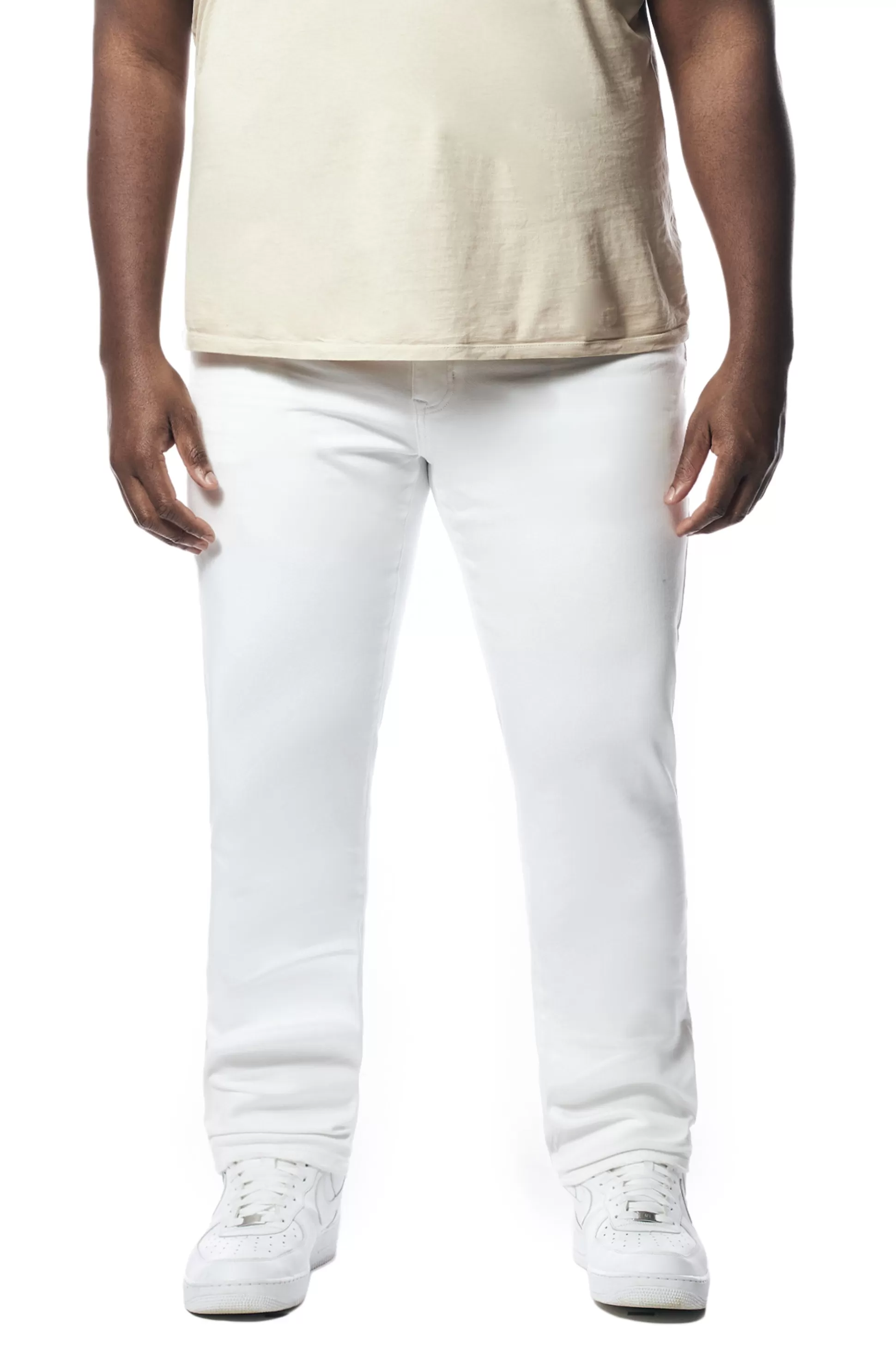 Smoke Rise Big & Tall - Essential Premium Washed Jean White Best Sale