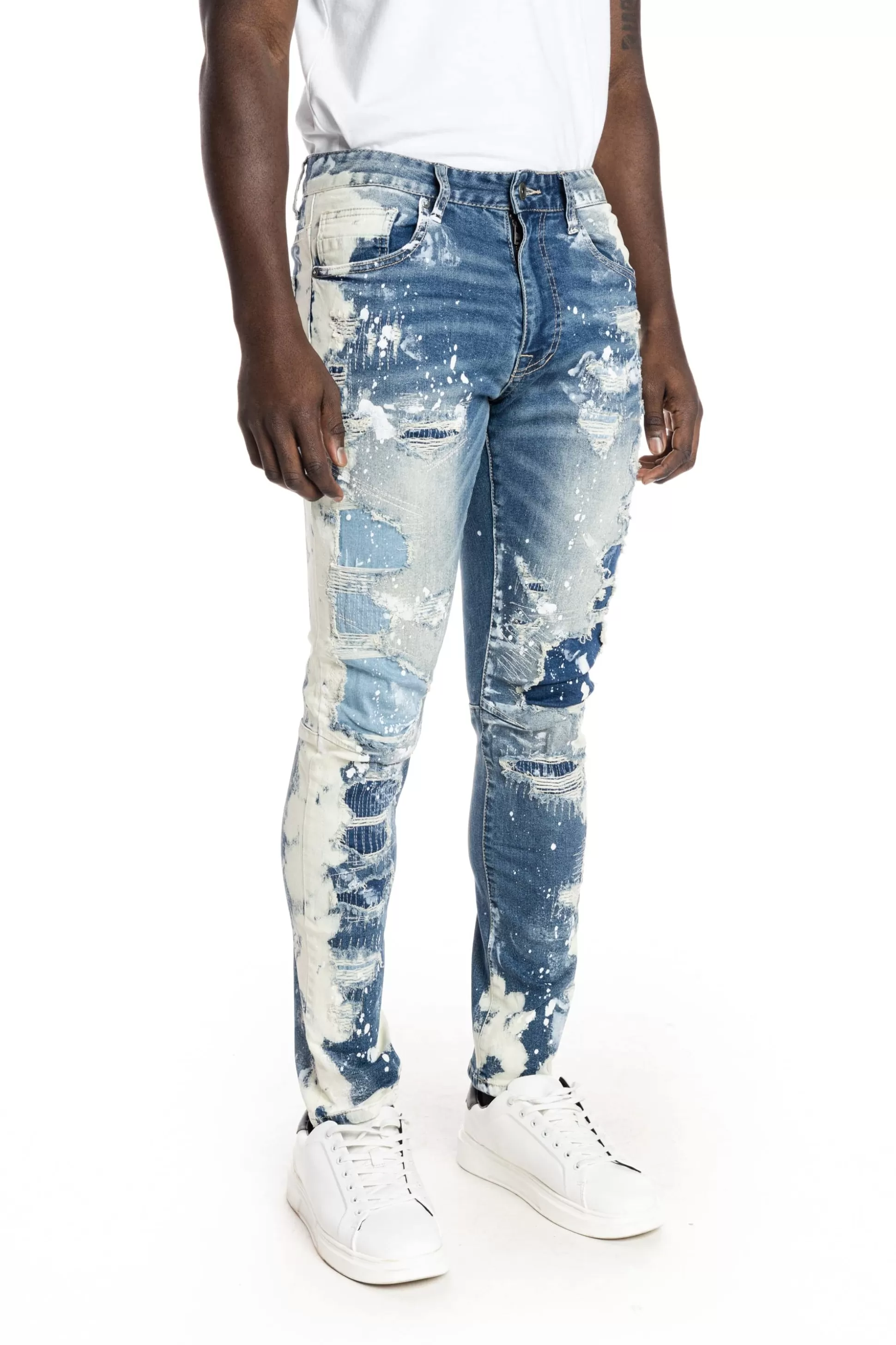 Smoke Rise Bleach Fashion Jeans Marshall Blue Discount