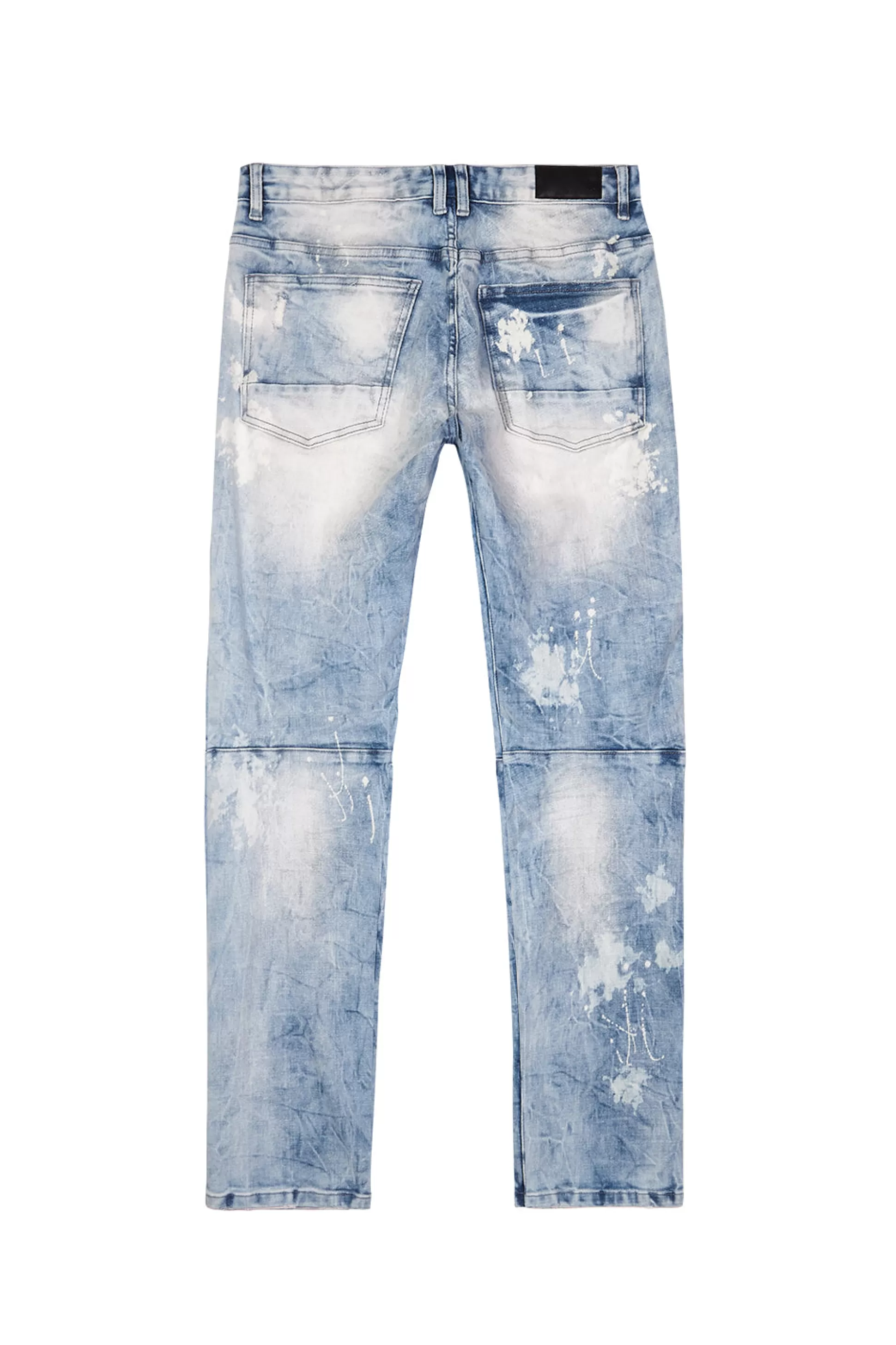 Smoke Rise Bleach Washed Rip & Repaired Jeans Cabana Blue Store