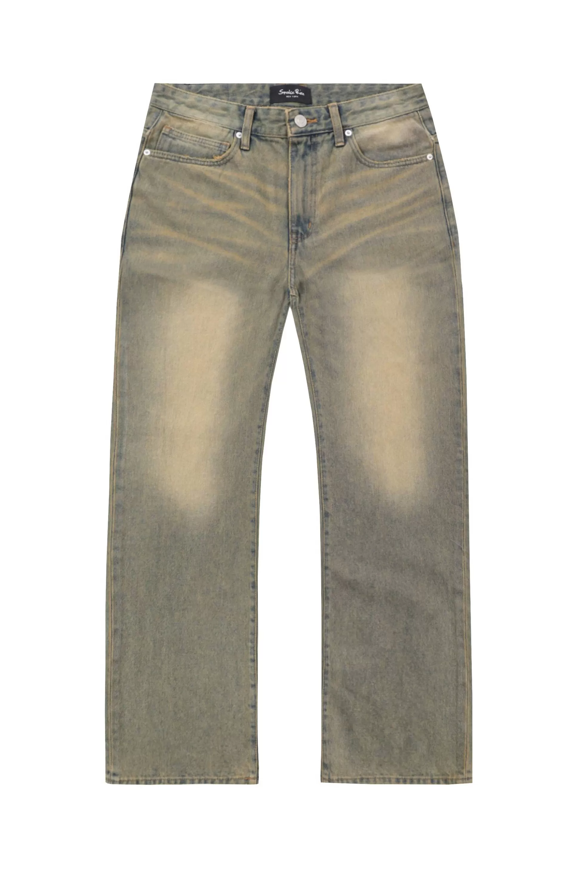 Smoke Rise Brown Tinted Denim Pants Bronze Blue Cheap