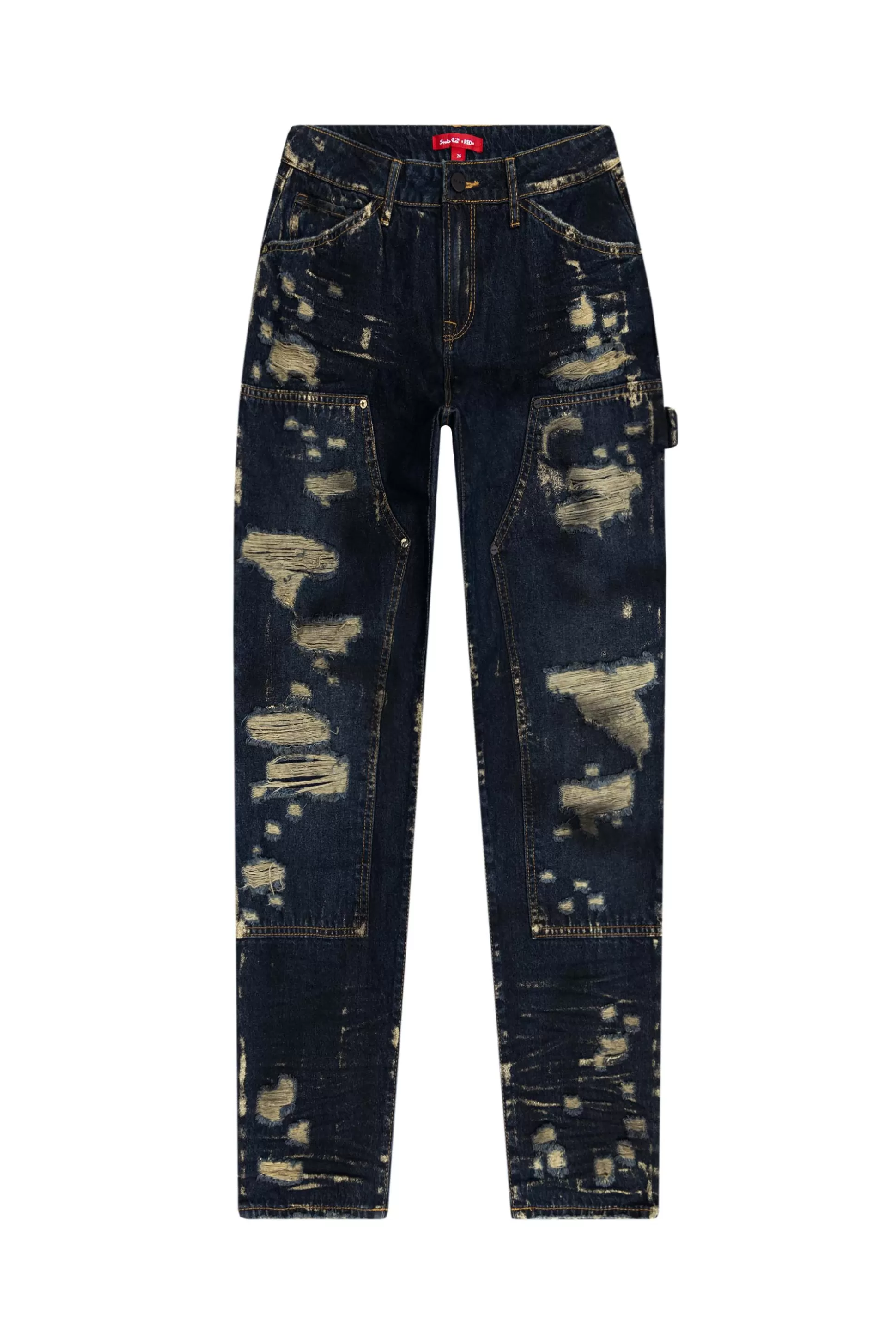 Smoke Rise Carpenter Fashion Denim Pants 1920 Blue Shop