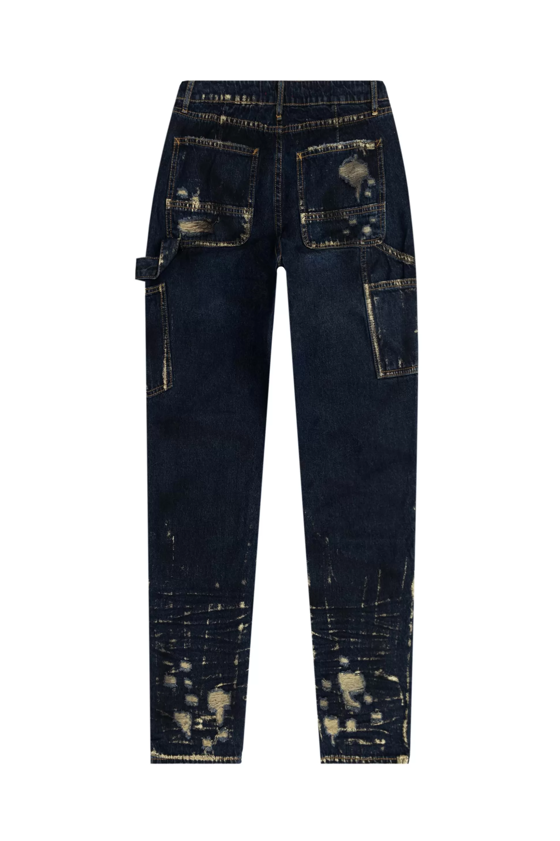 Smoke Rise Carpenter Fashion Denim Pants 1920 Blue Shop