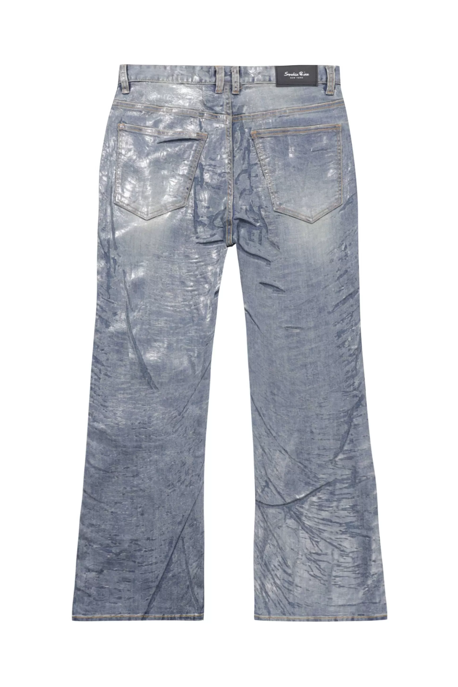 Smoke Rise Clear Foil Denim Pants Clear Foil Blue Best