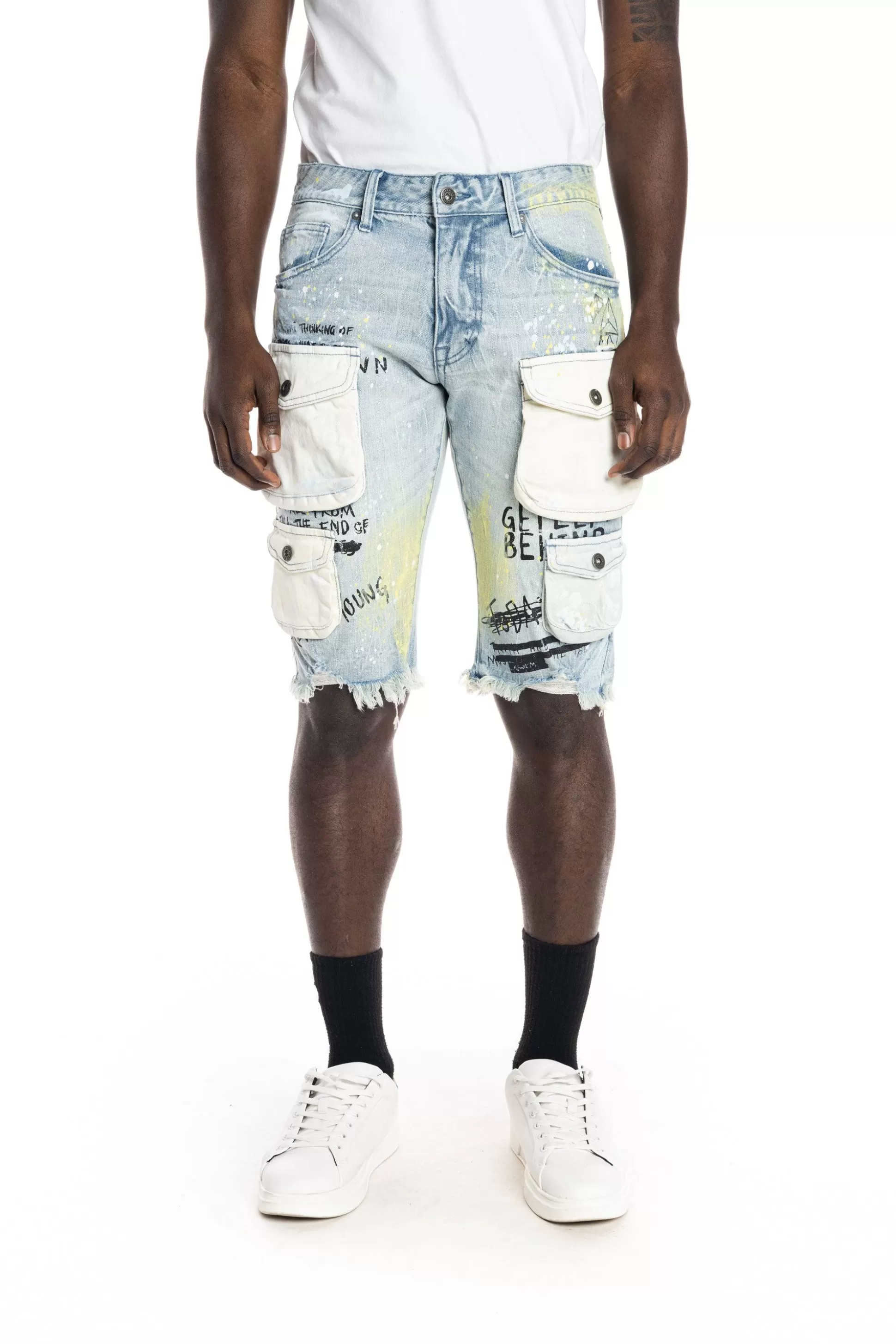 Smoke Rise Colorblock Denim Short Mulberry Blue Online