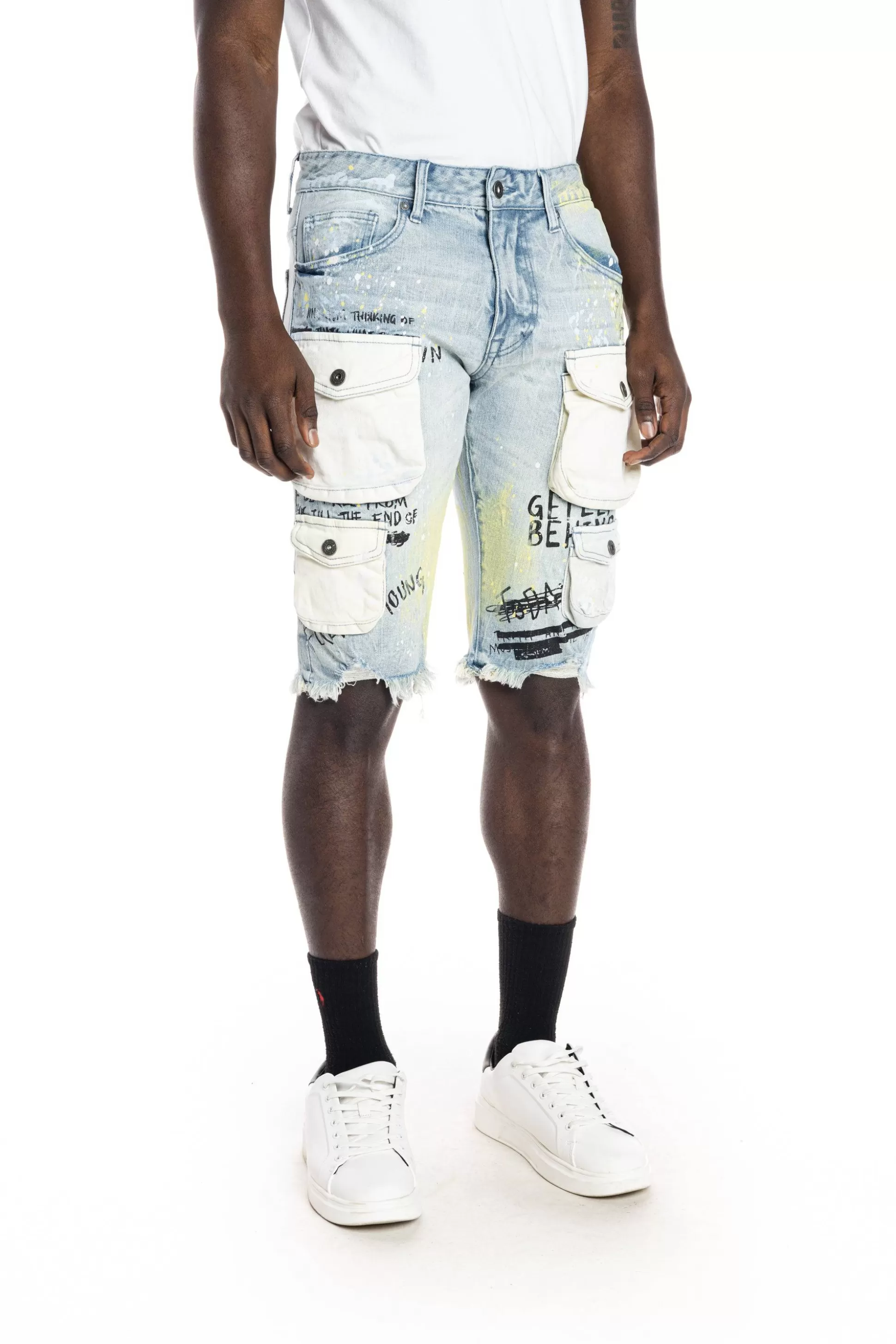 Smoke Rise Colorblock Denim Short Mulberry Blue Online