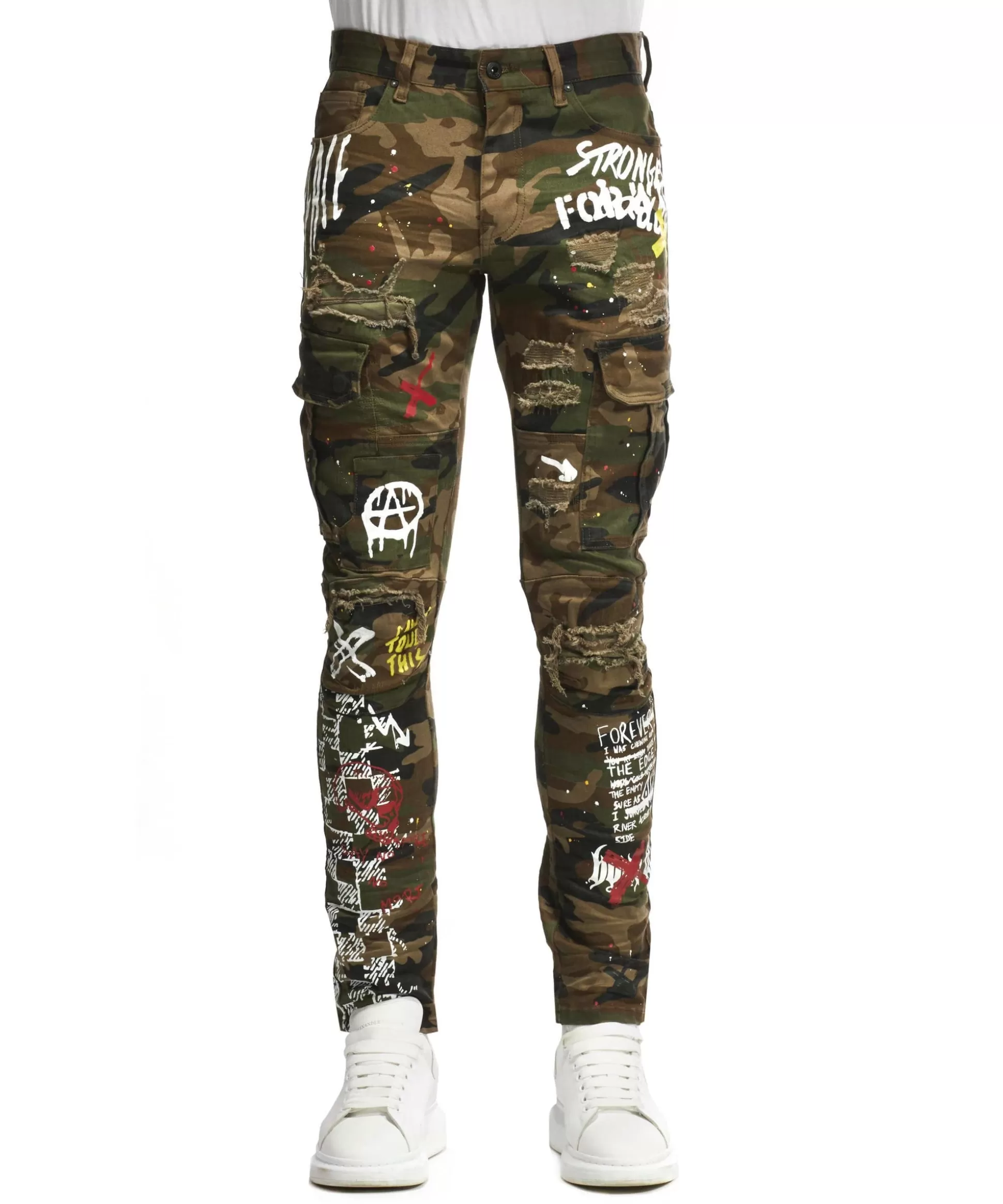 Smoke Rise Doodle Cargo Pants Woodland Camo Cheap