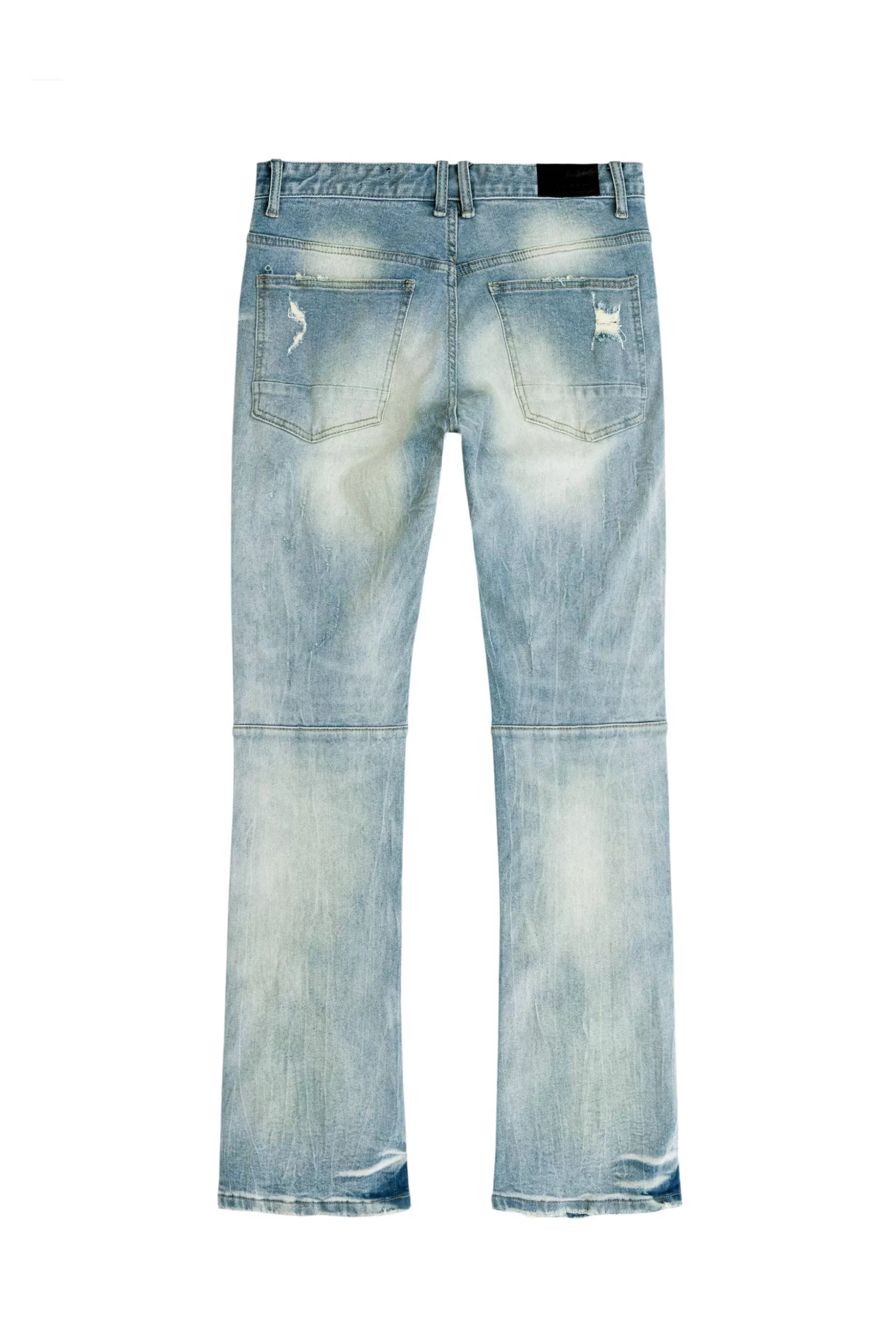 Smoke Rise Double Layered Jeans York Blue Flash Sale