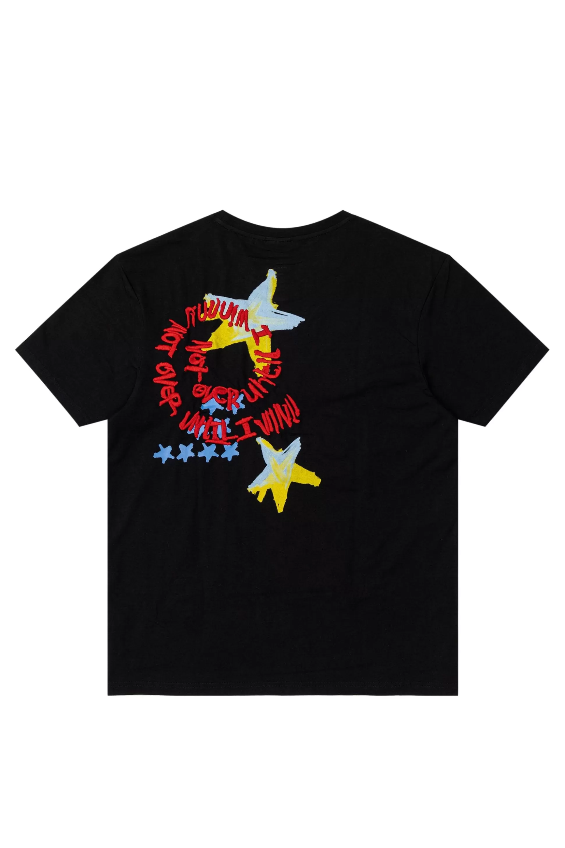 Smoke Rise Drawing Graphic Tee Black Cheap