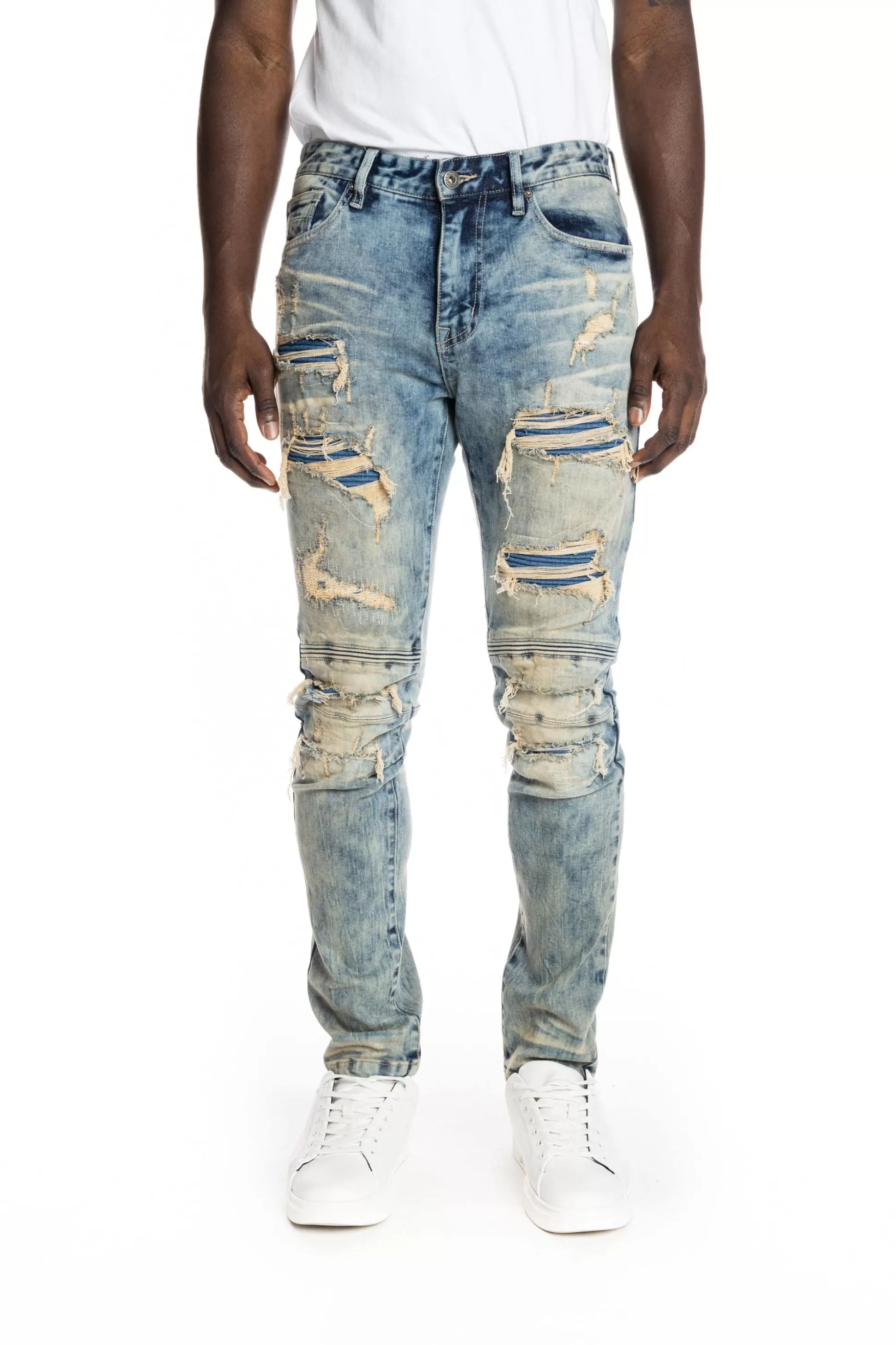 Smoke Rise Engineered Jeans Garrison Blue Cheap