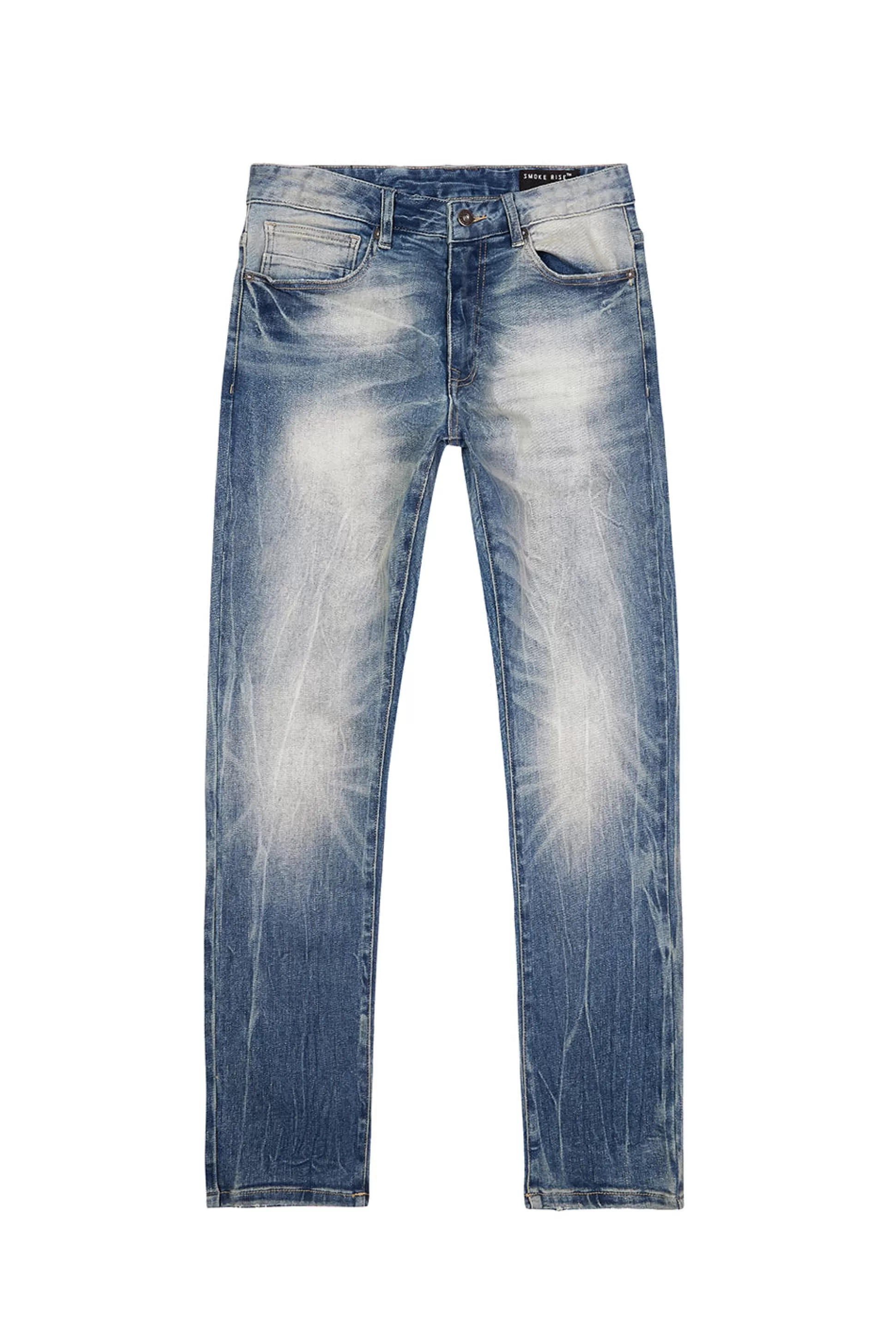 Smoke Rise Essential Premium Washed Jeans Marion Blue Sale