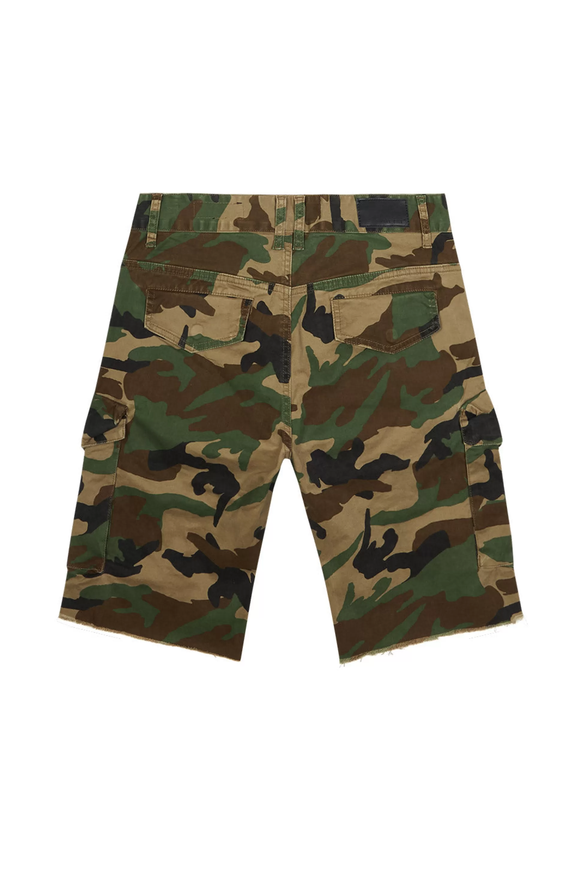 Smoke Rise Garment Washed Twill Cargo Shorts Wood Camo Sale