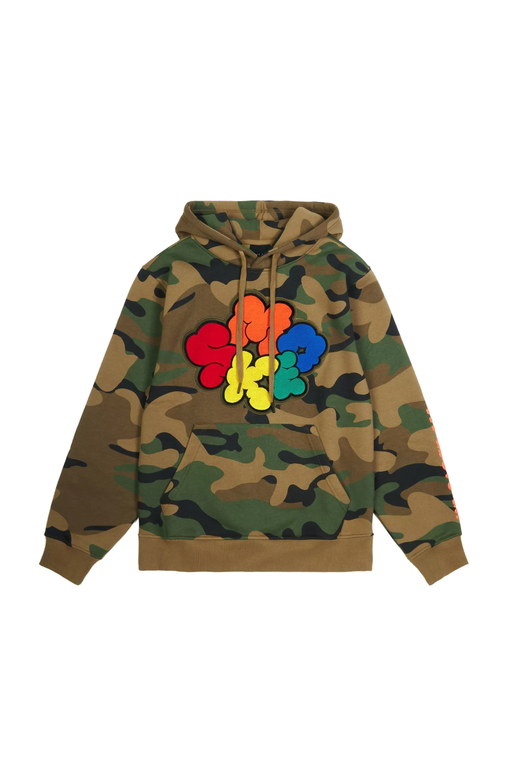 Smoke Rise Graphic Pullover Fleece Hoodie Wood Camo Flash Sale