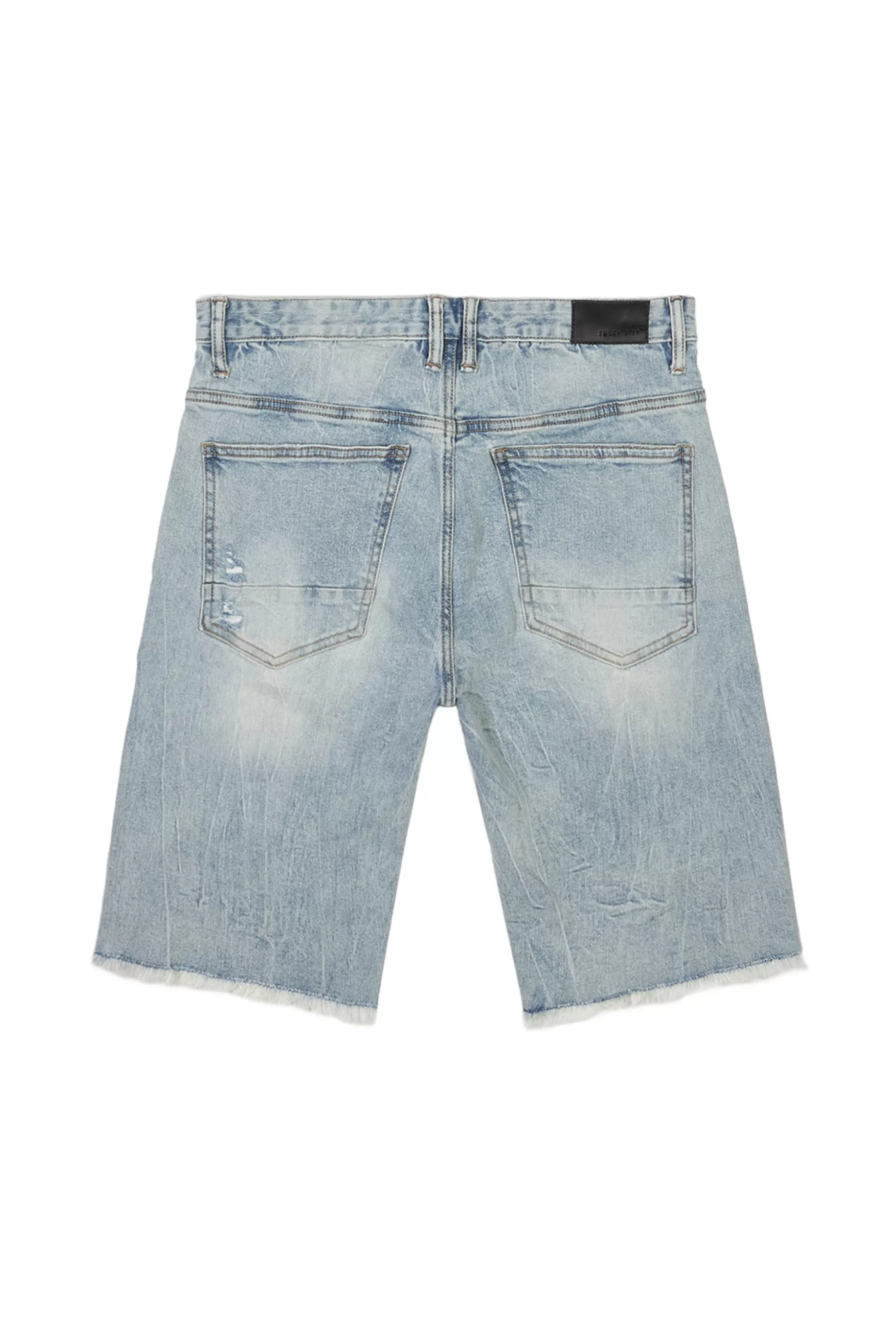 Smoke Rise Gun Shot & Grinding Effects Jean Shorts Natick Blue Store