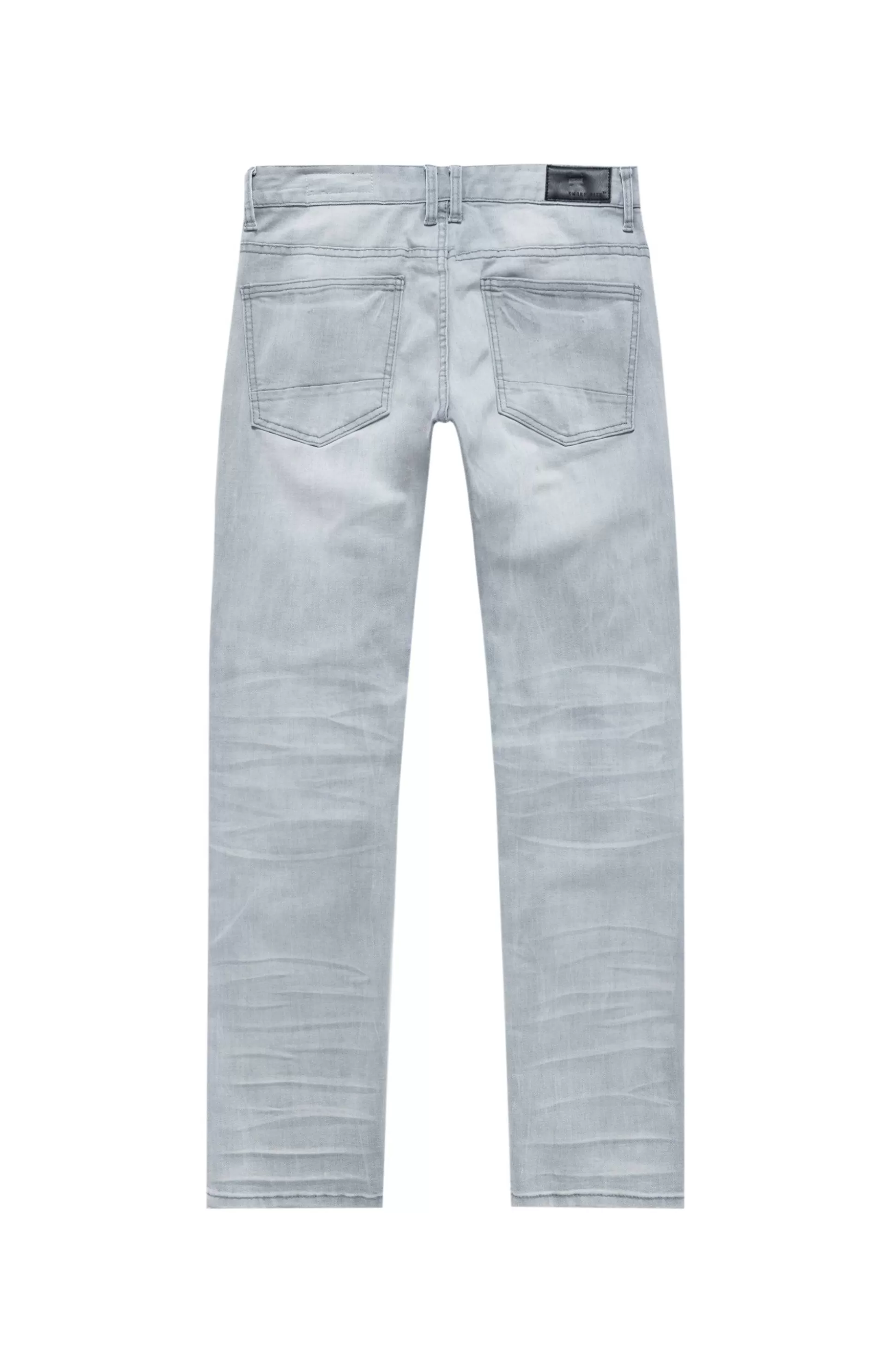 Smoke Rise Heavy Rip & Repair Jean Light Grey Outlet