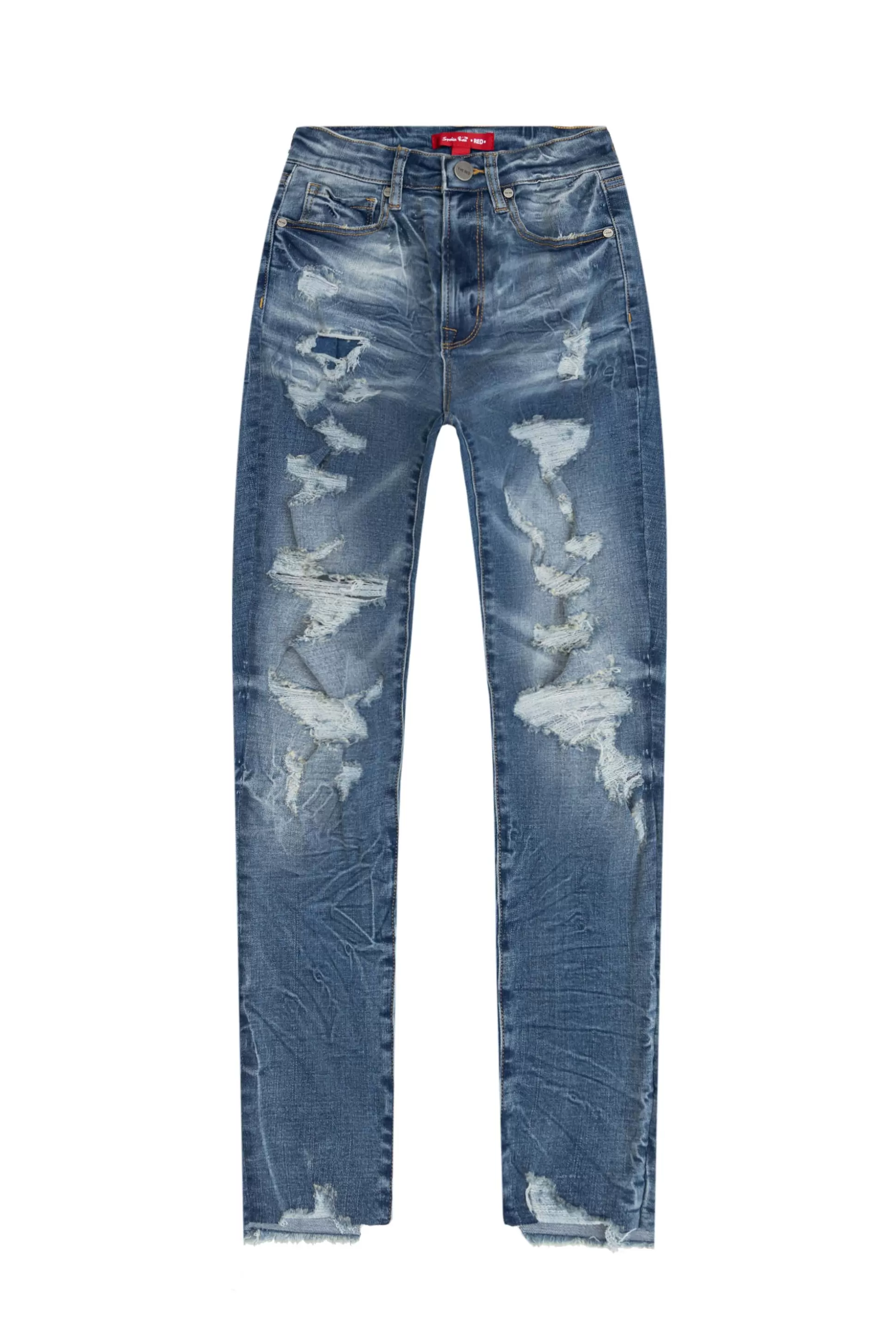 Smoke Rise Heavy Ripoff Semi Basic Denim Pants Lyons Blue Sale