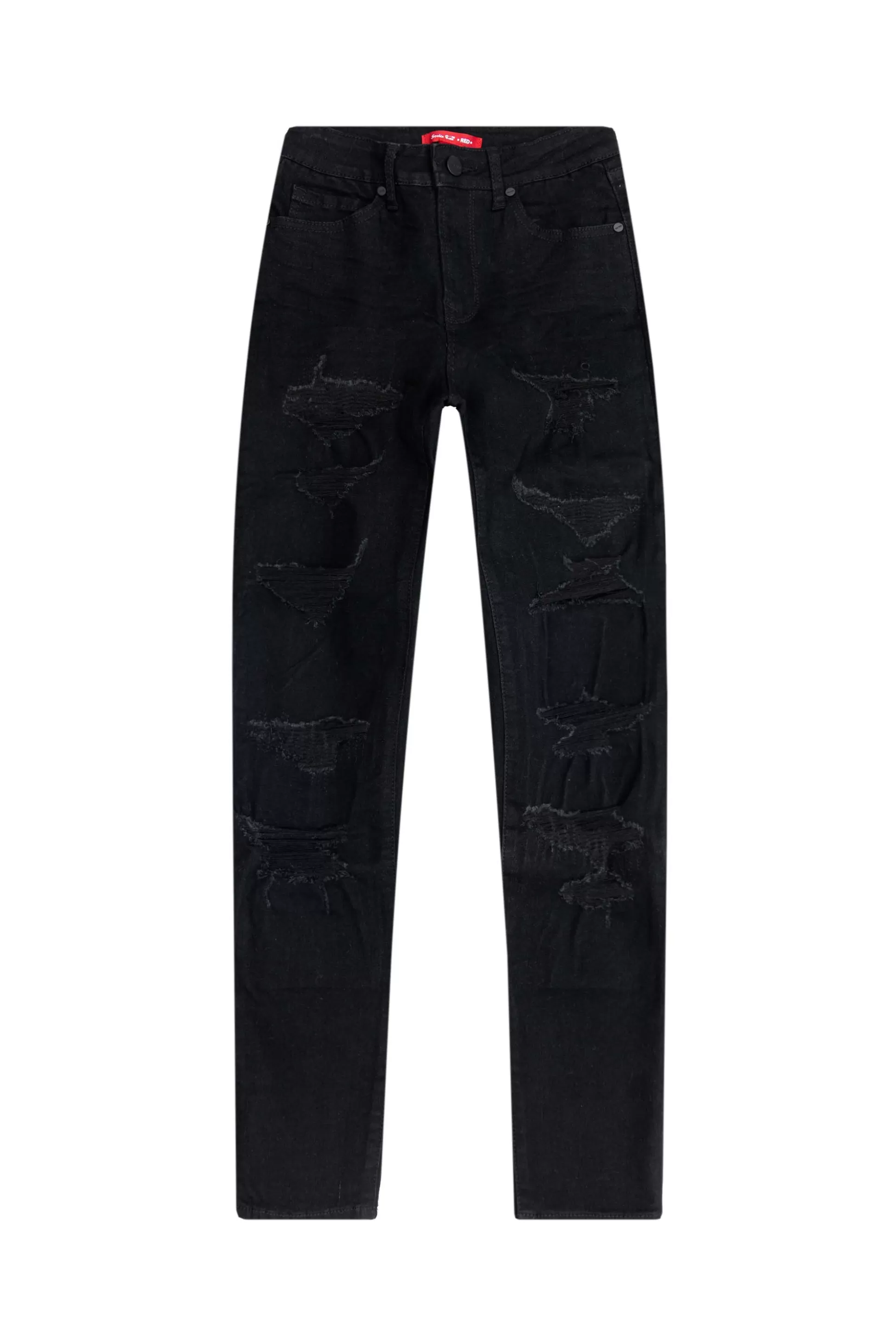 Smoke Rise Heavy Ripoff Semi Basic Denim Pants Deep Black Flash Sale