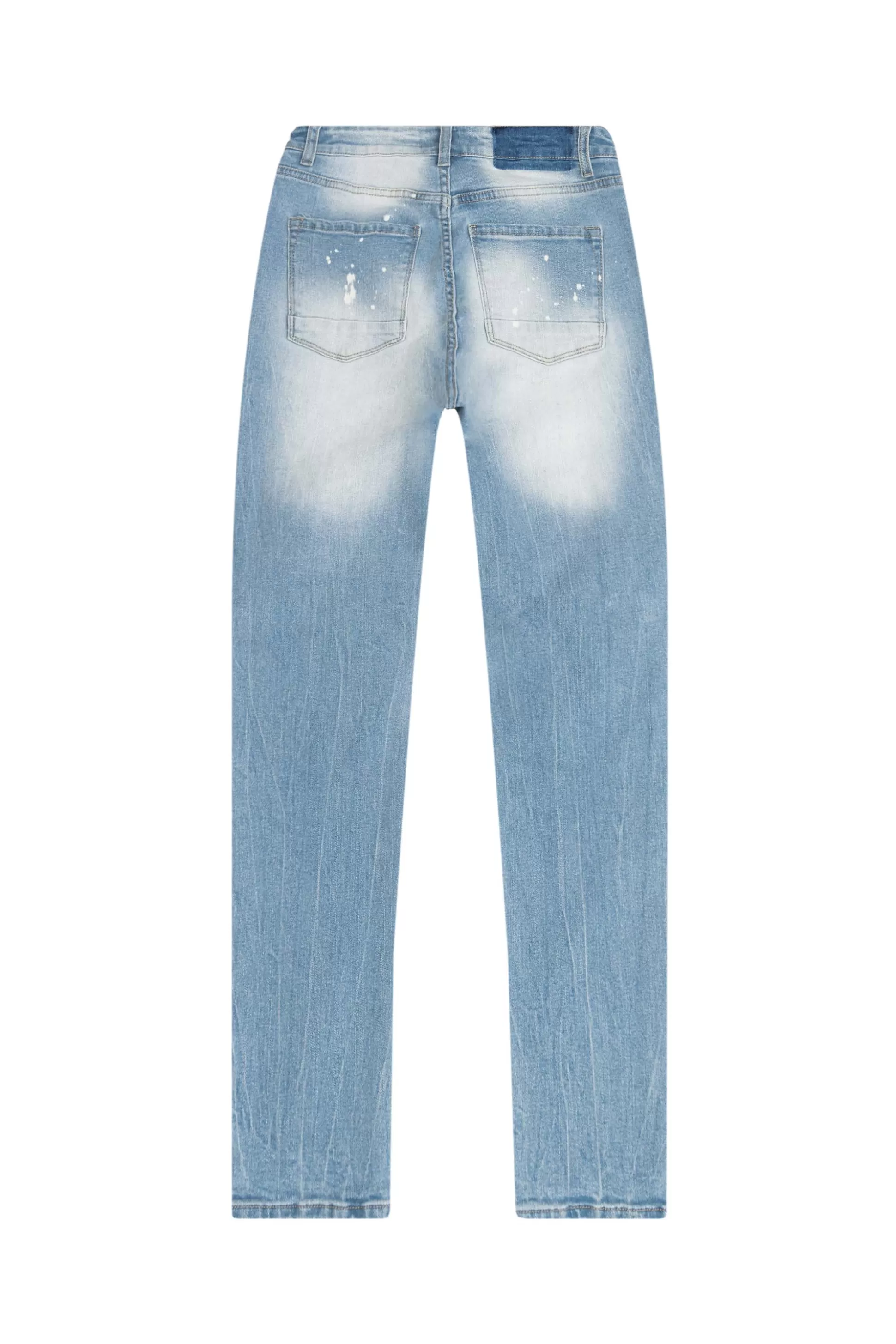 Smoke Rise Heavy Ripoff Semi Basic Denim Pants Speckle Blue Online