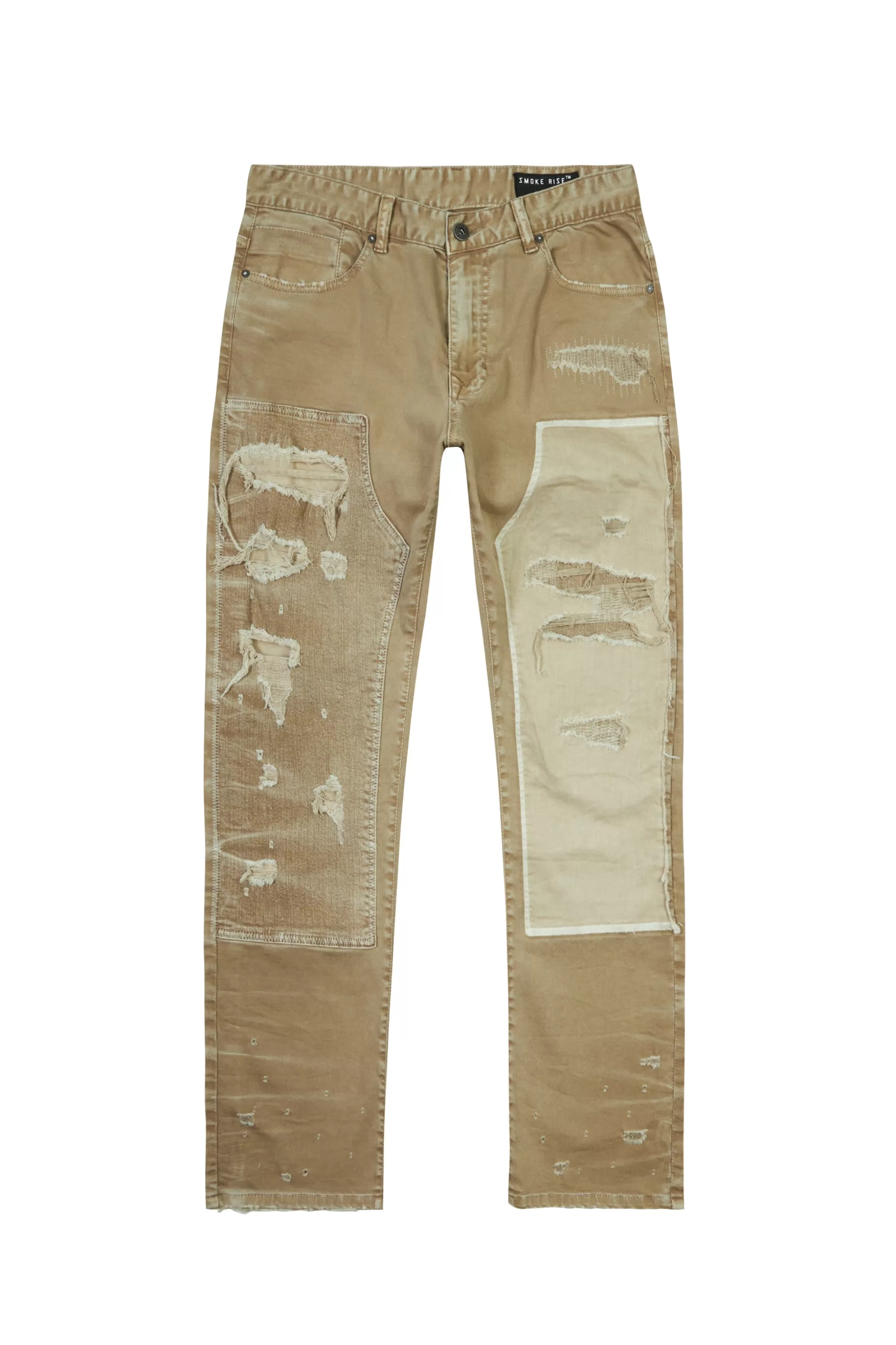 Smoke Rise Mixed Media Double Knee Twill Pants Sand Shop