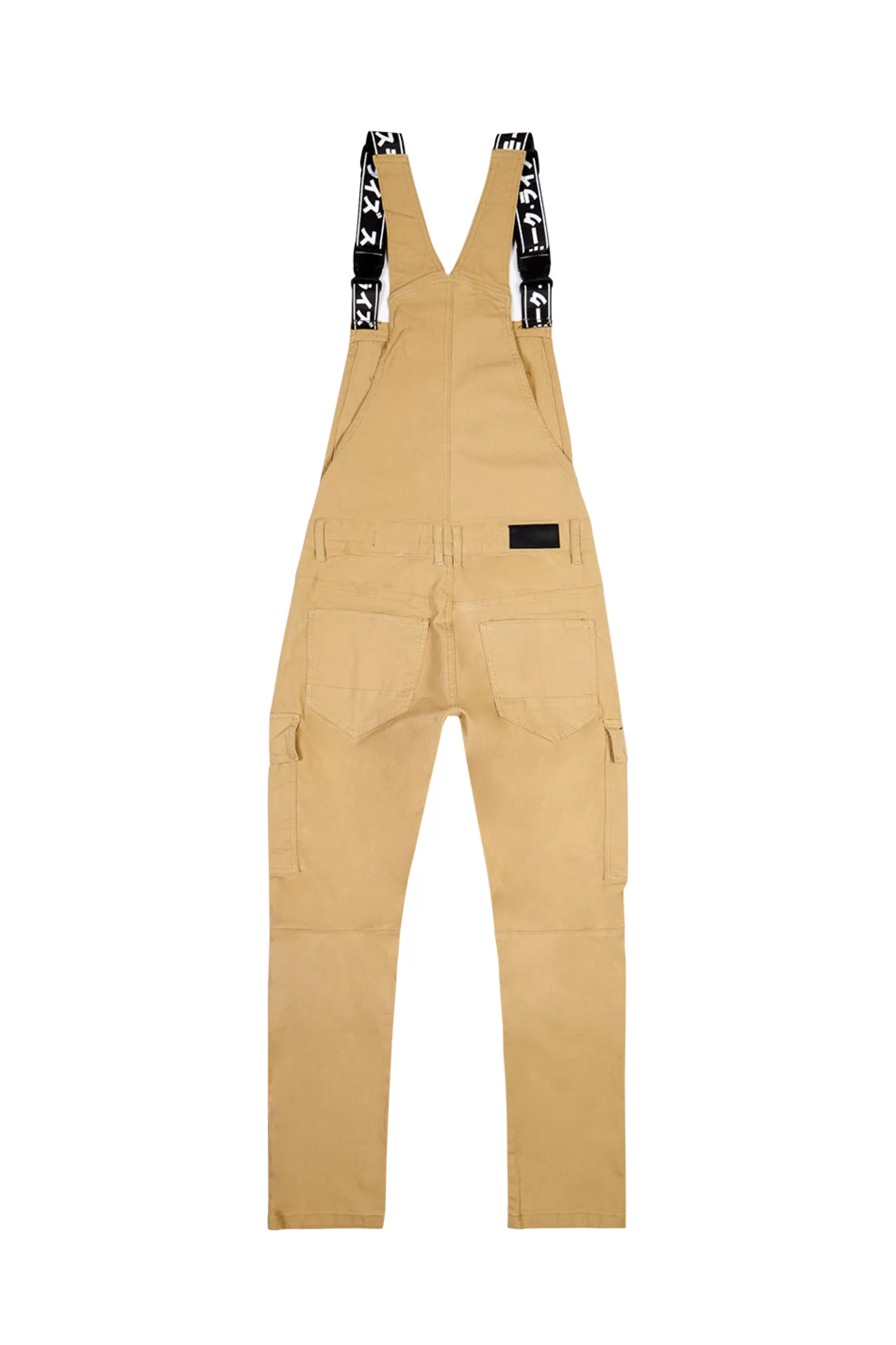 Smoke Rise Multi Cargo Fashion Twill Overalls Khaki Outlet