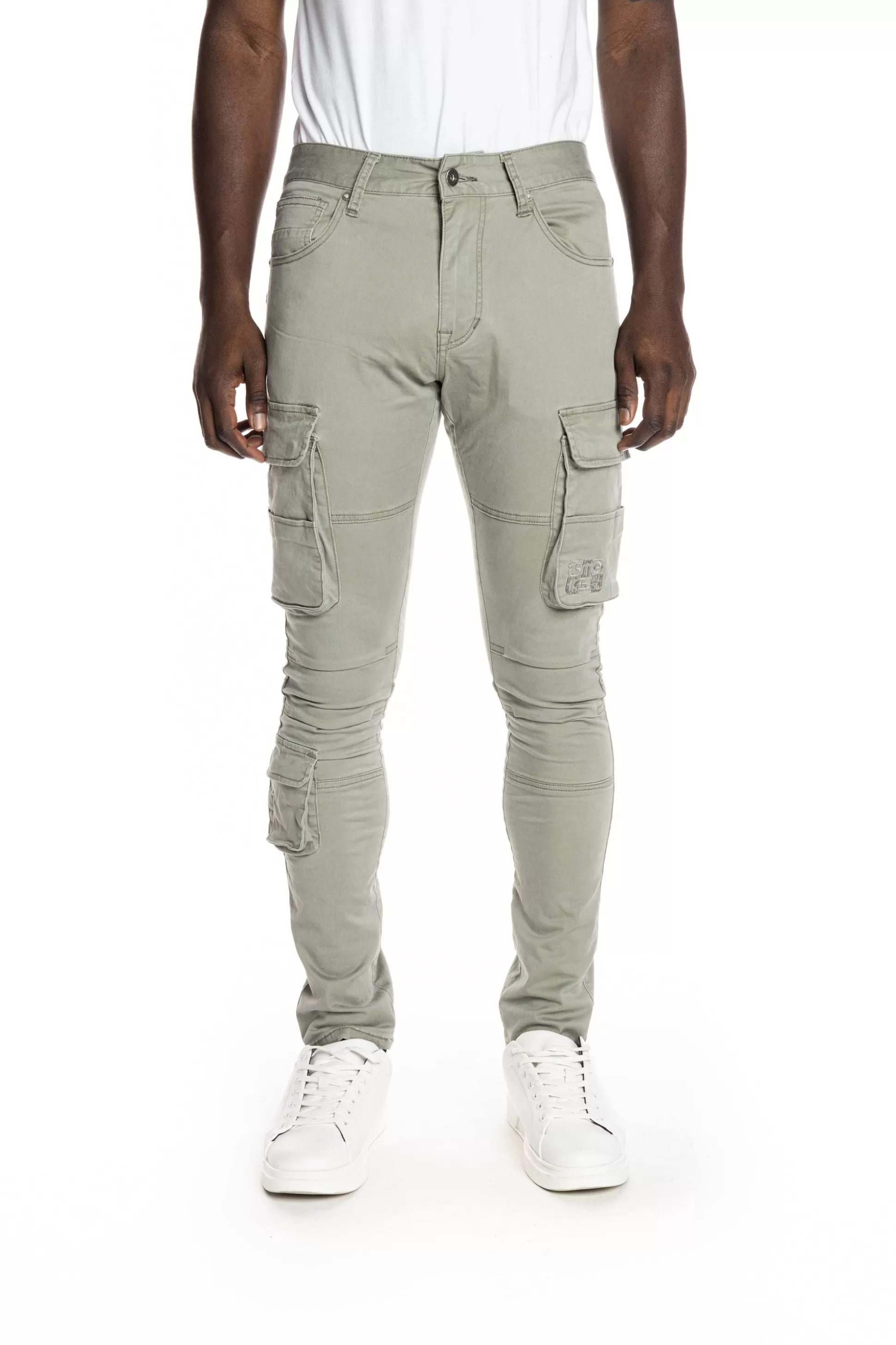 Smoke Rise Multipocket Cargo Twill Pants Light Olive Shop