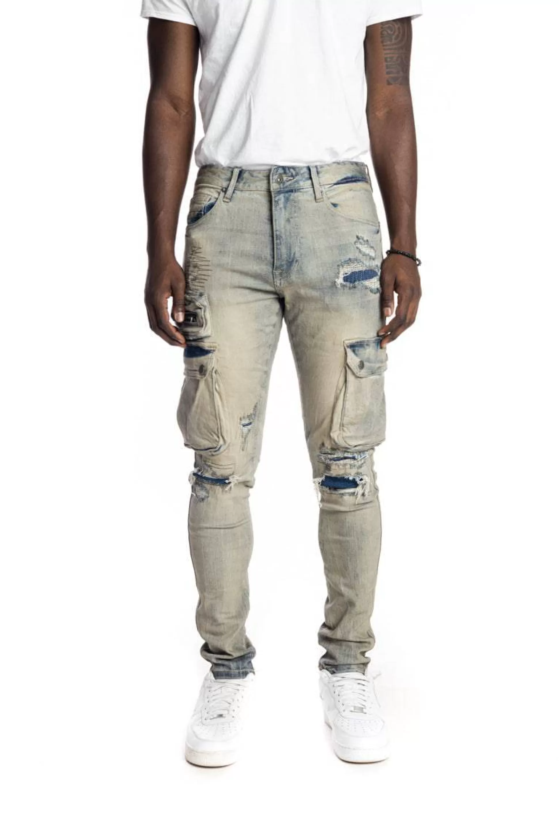 Smoke Rise Multipocket Fashion Jeans Goblin Blue Online