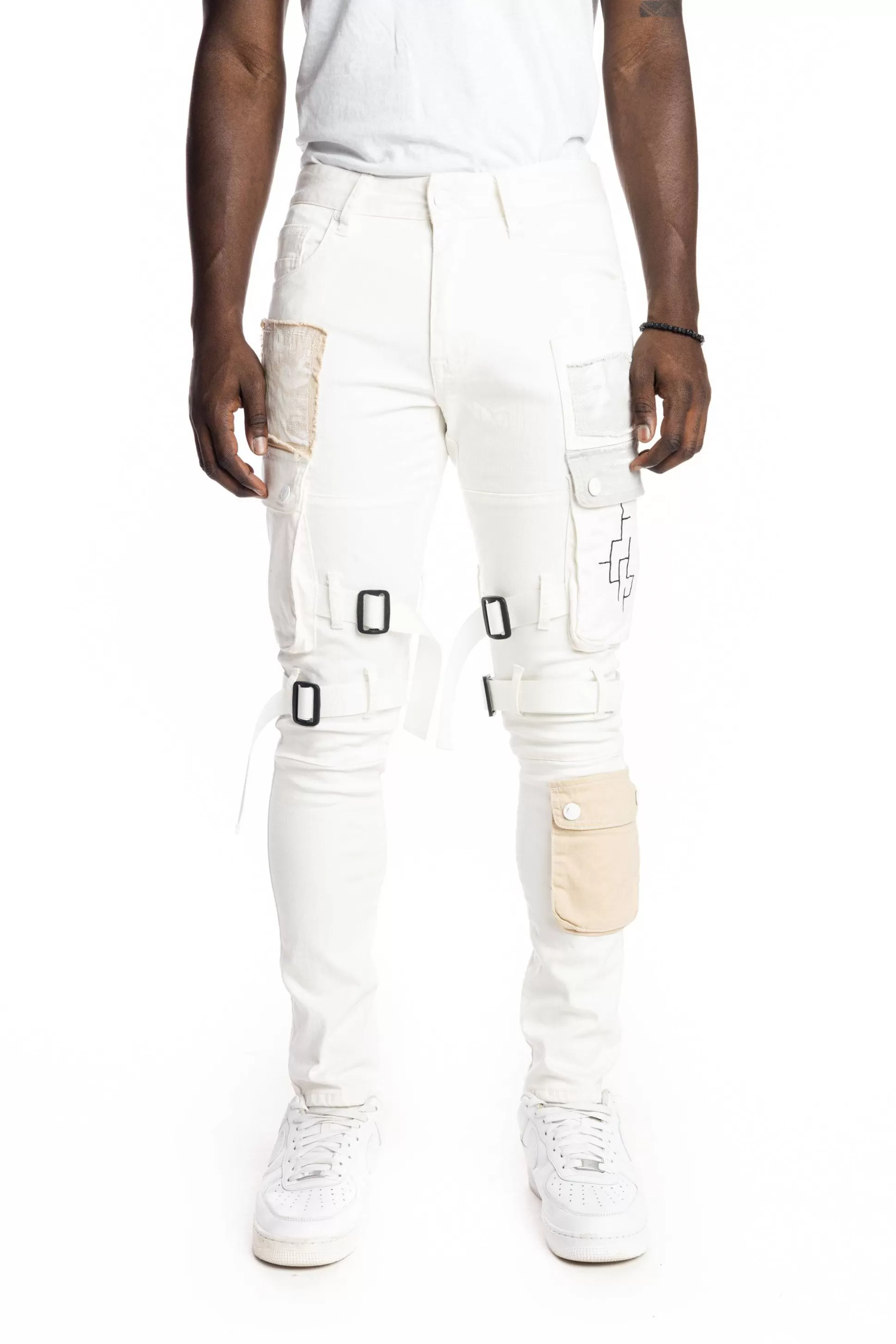 Smoke Rise Multipocket Twill Fashion Utility Pants Off White Outlet