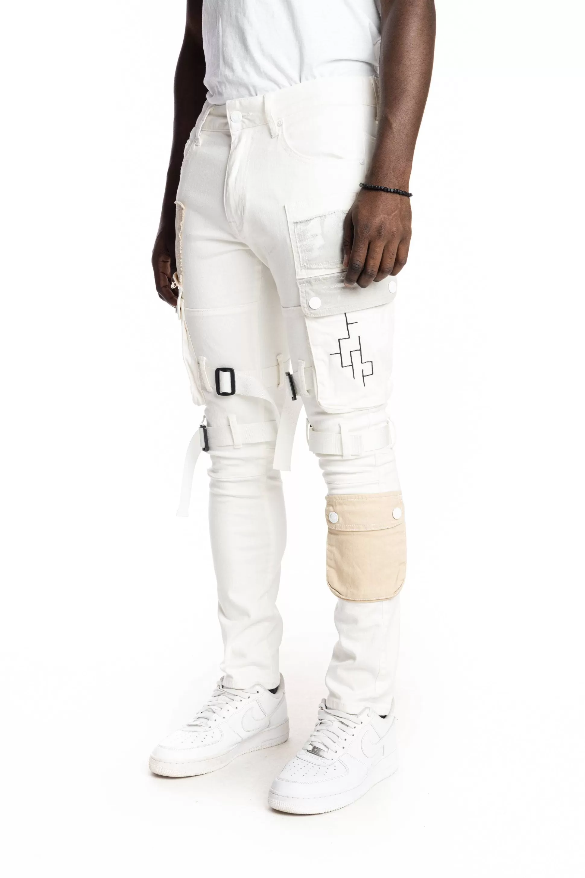 Smoke Rise Multipocket Twill Fashion Utility Pants Off White Outlet