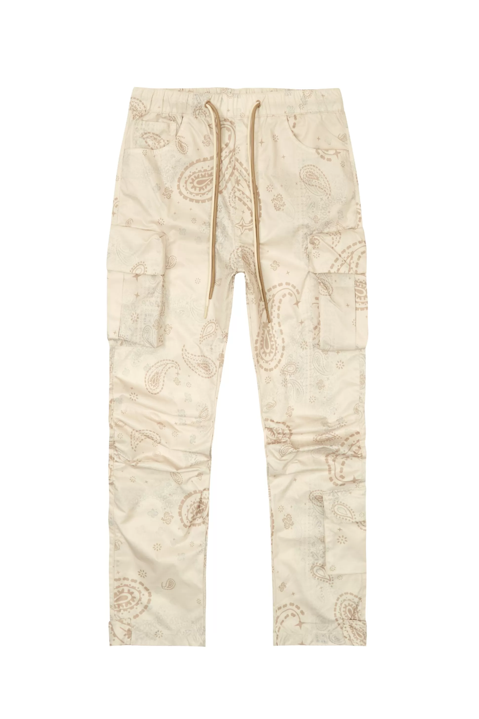 Smoke Rise Paisley Utility Windbreaker Joggers Latte Flash Sale