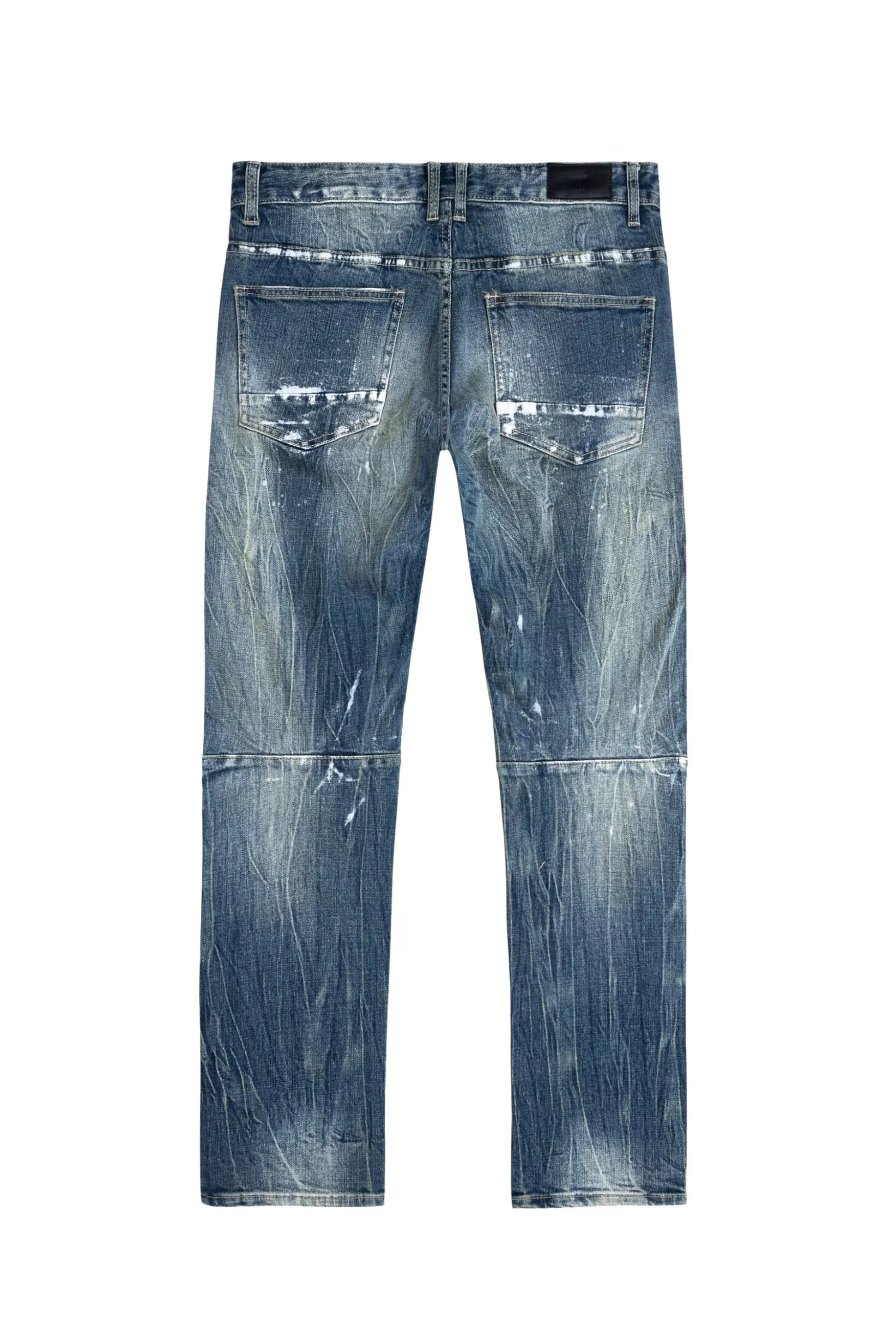 Smoke Rise Patch Washed Jeans Alley Blue Cheap