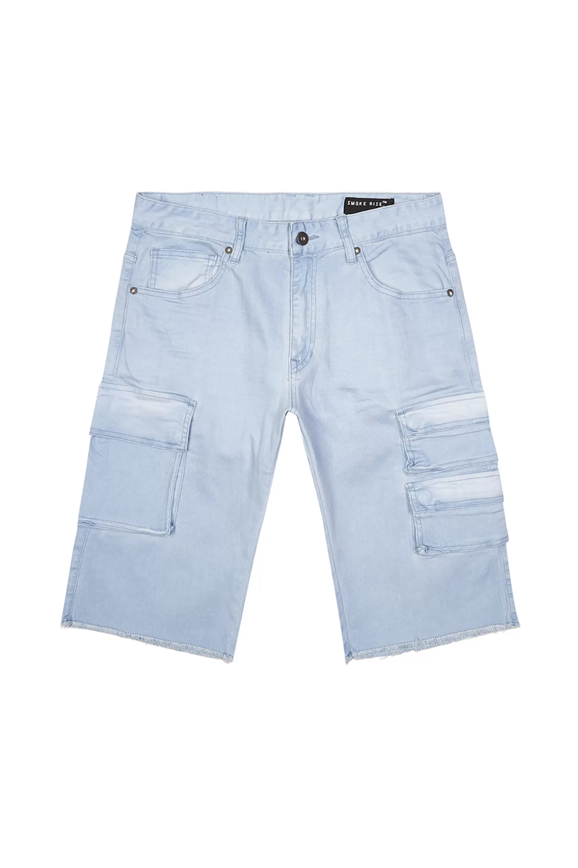 Smoke Rise Pigment Dyed Twill Utility Shorts Dusty Seabreeze Best Sale