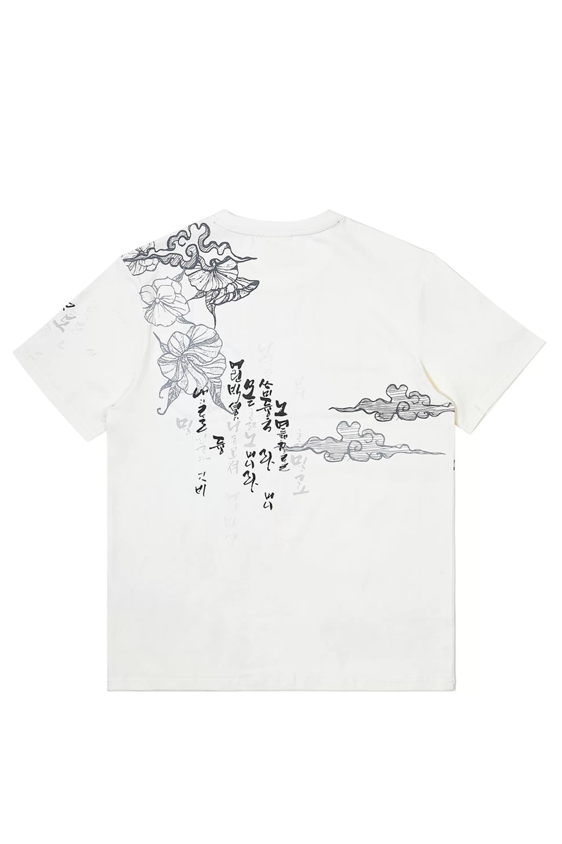 Smoke Rise Printed Tattoo Tee Shirt Ecru Shop