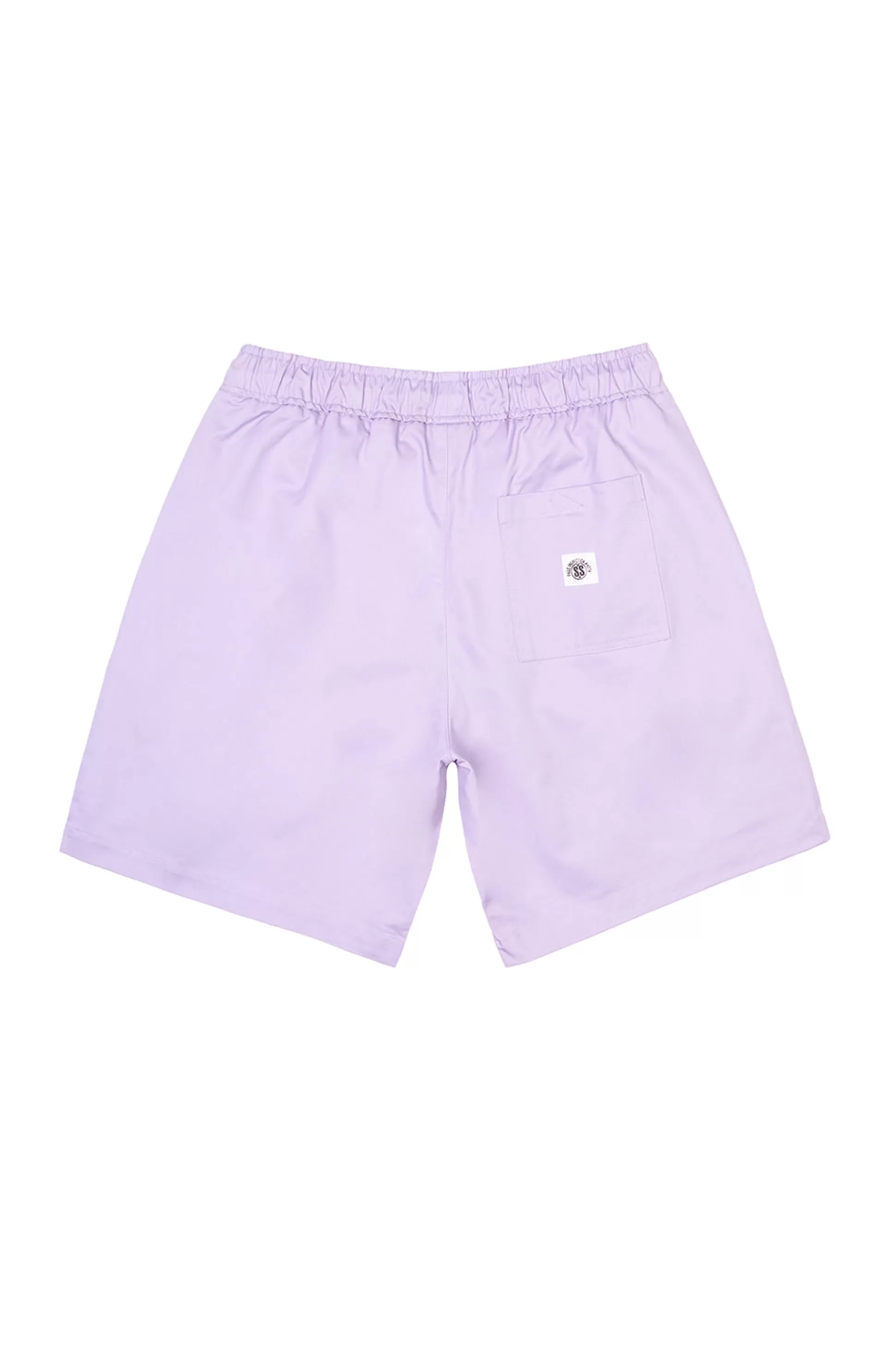 Smoke Rise Printed Twill Workwear Shorts Dusty Purple Fashion