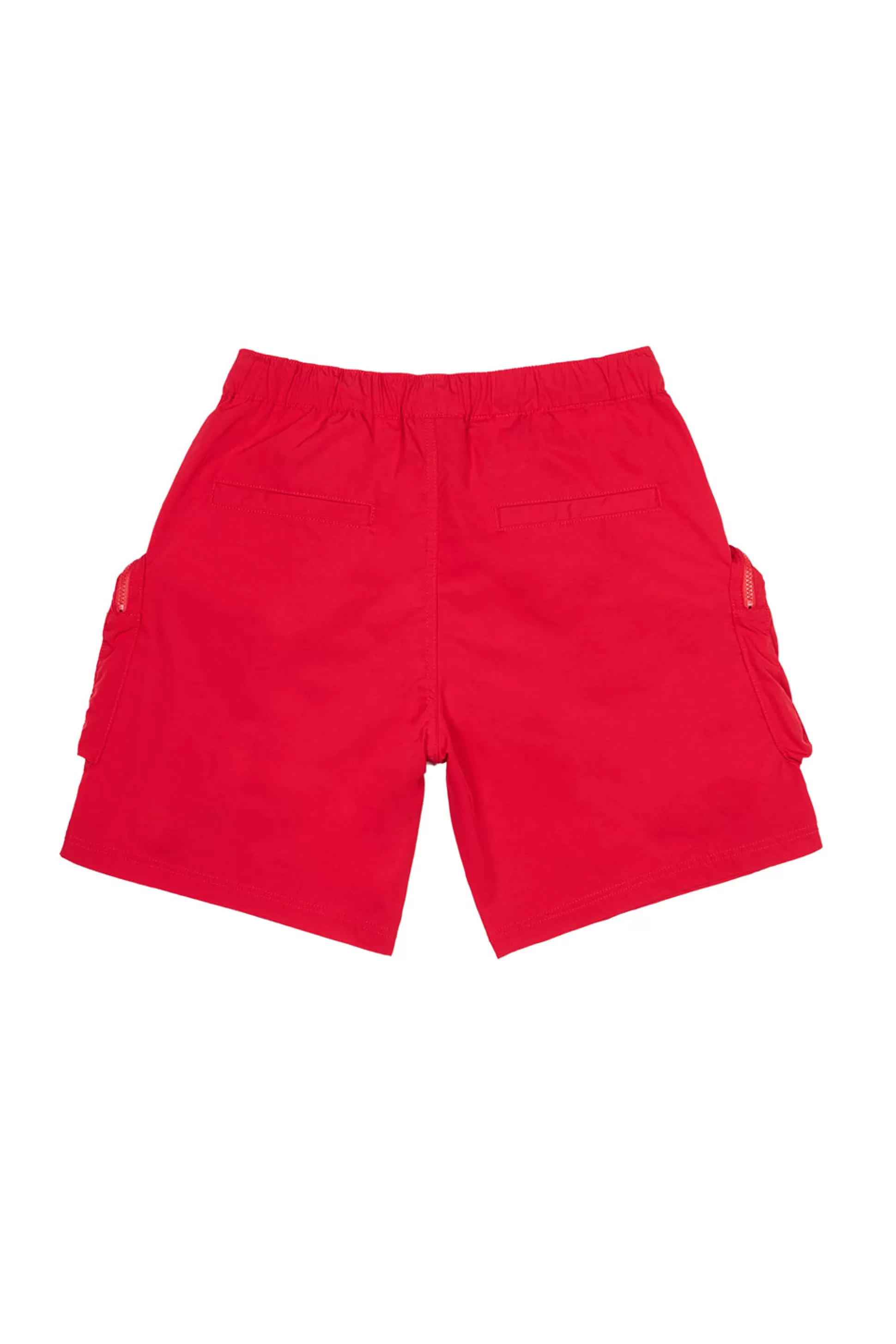 Smoke Rise Printed Utility Lounge Windbreaker Shorts Red Sale