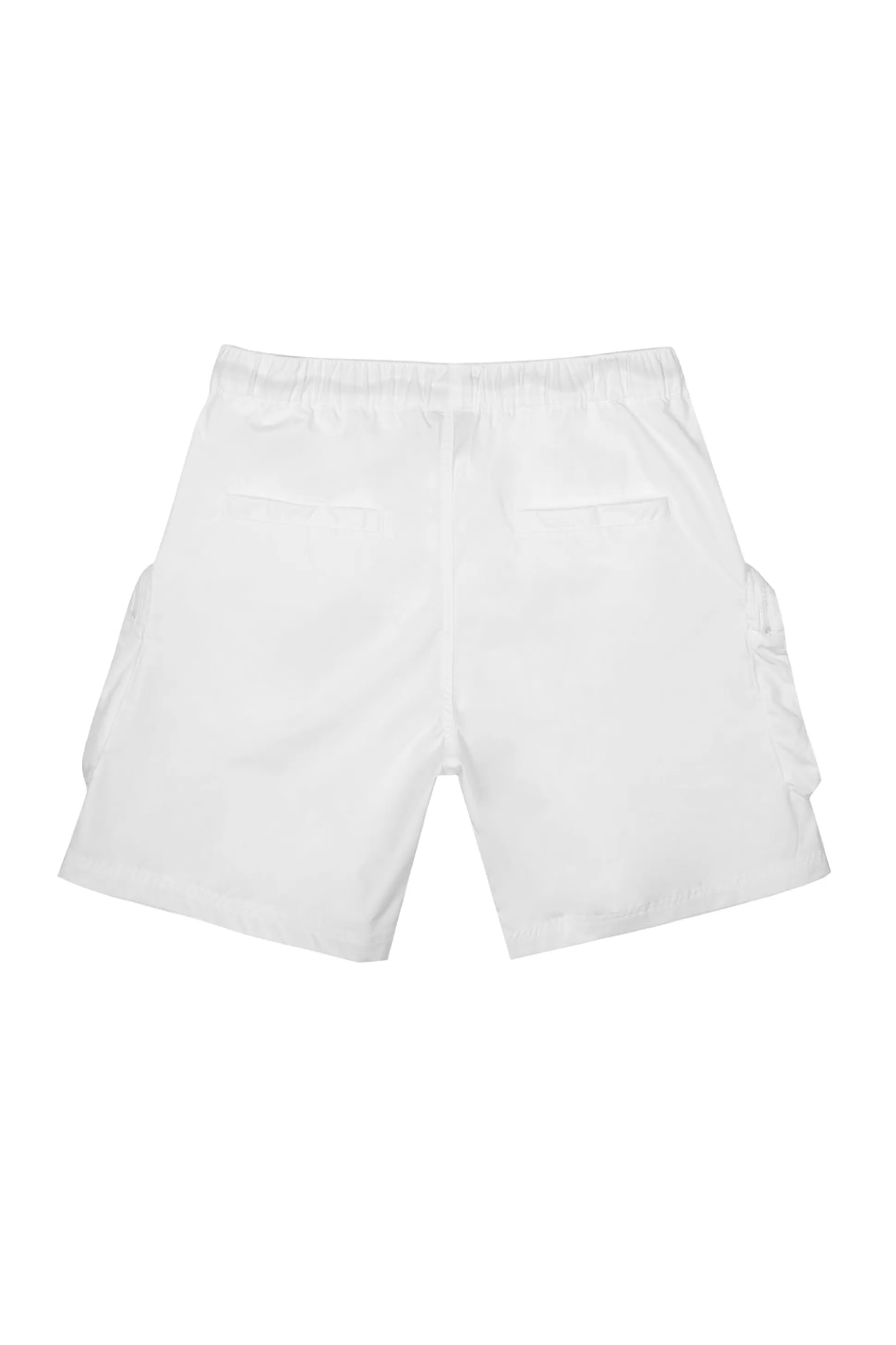 Smoke Rise Printed Utility Lounge Windbreaker Shorts White Cheap