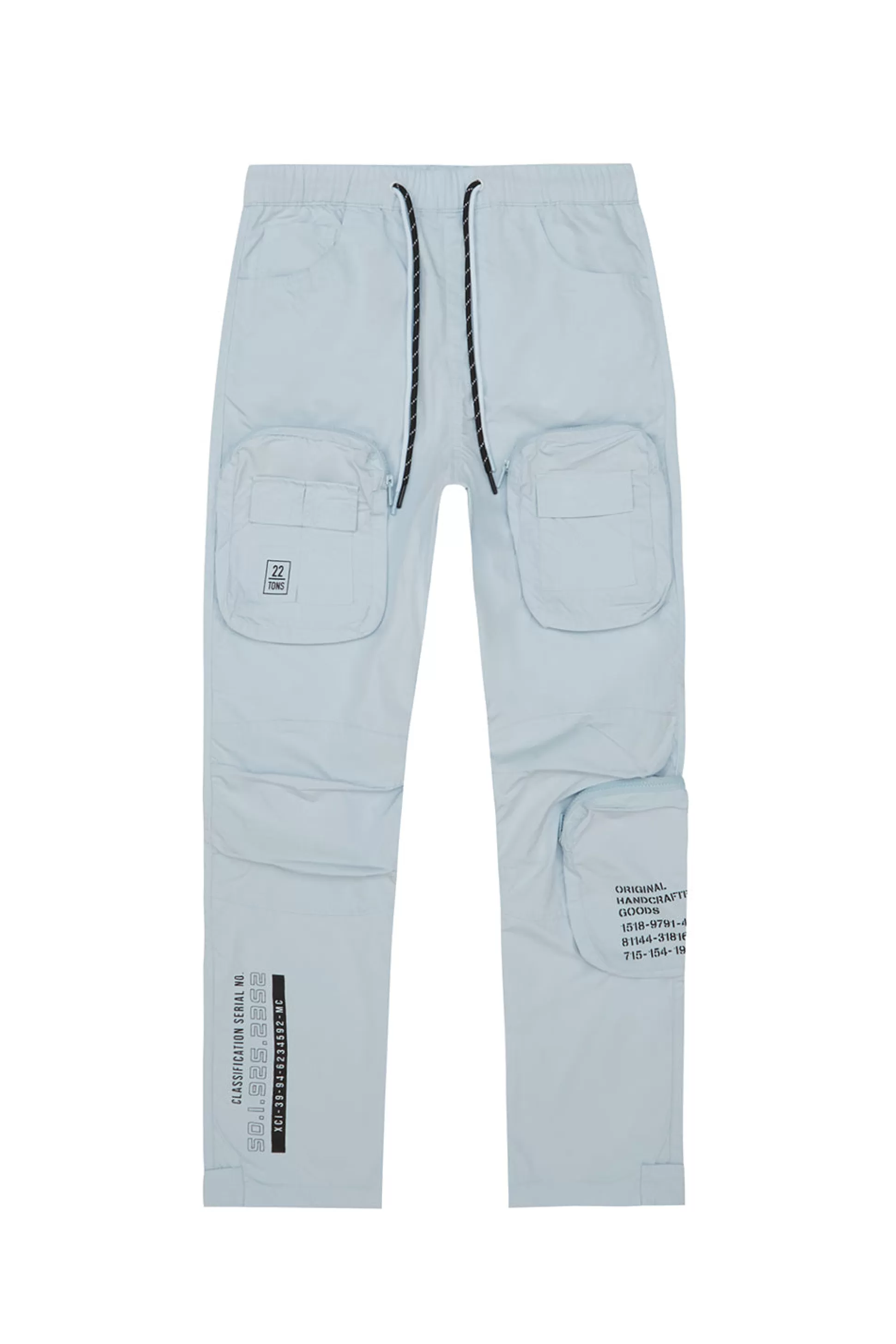 Smoke Rise Printed Utility Windbreaker Joggers Seabreeze Online