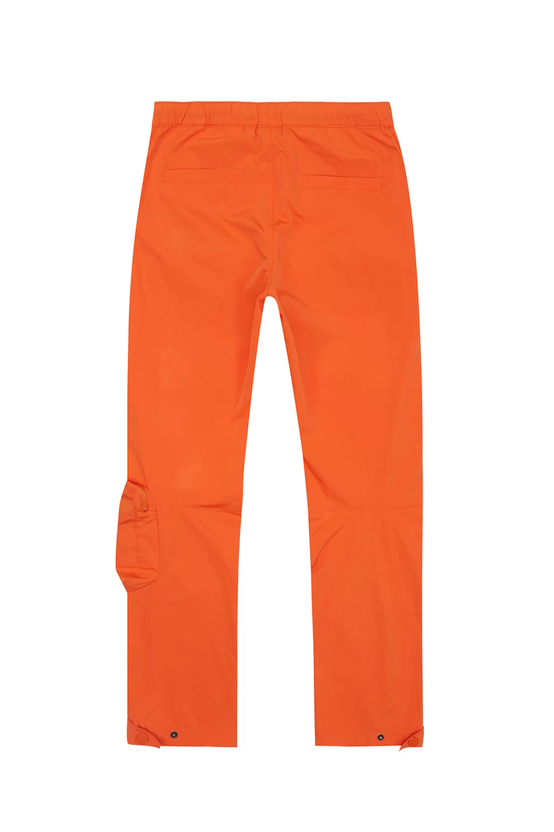 Smoke Rise Printed Utility Windbreaker Joggers Orange Online