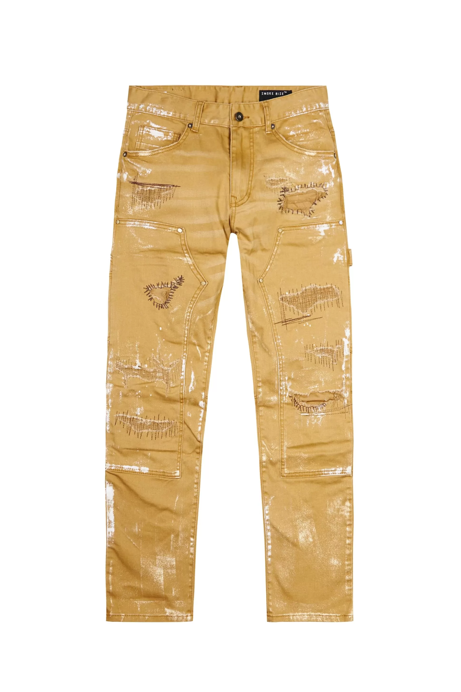 Smoke Rise Rip & Repair Double Knee Jeans Tobacco Shop