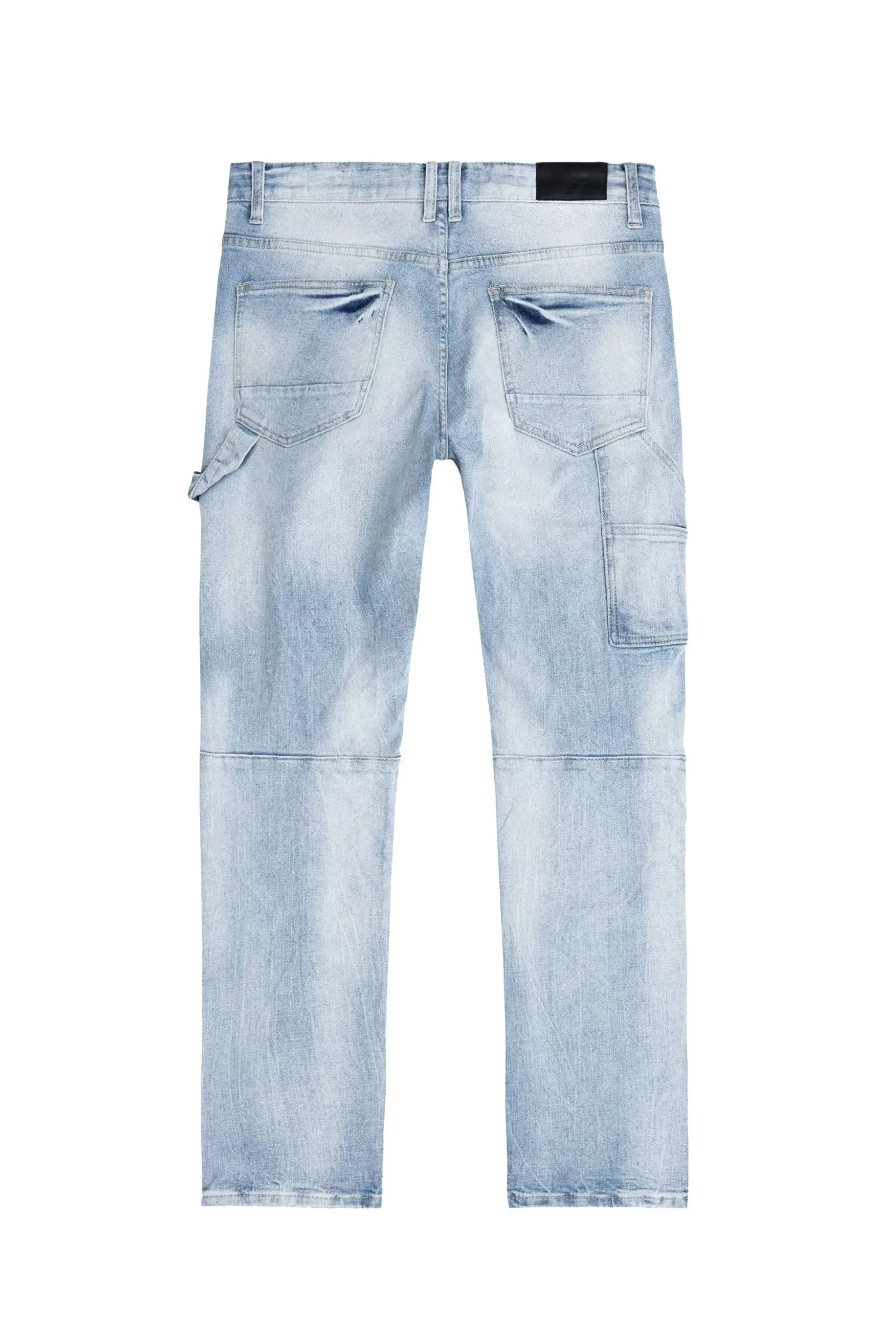 Smoke Rise Rip & Repair Double Knee Jeans Montauk Blue Sale