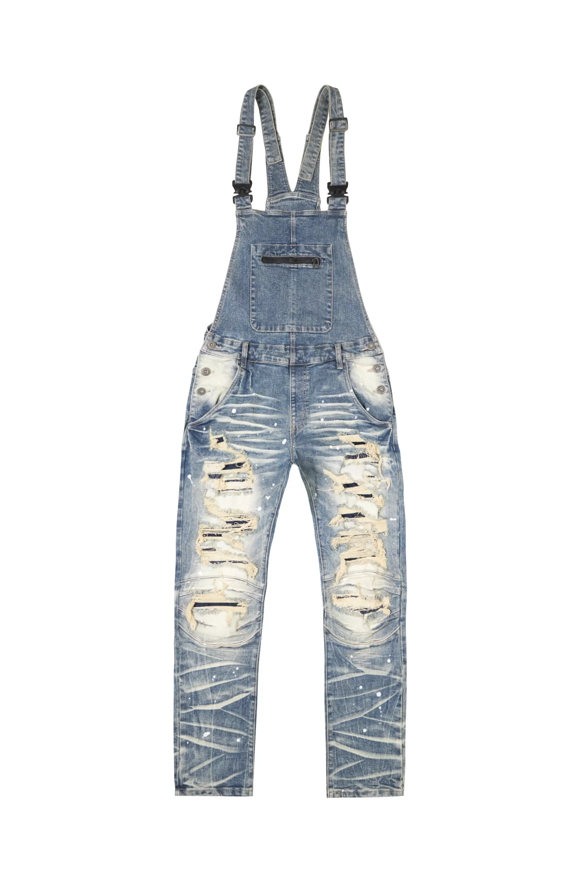 Smoke Rise Rip & Repair Fashion Overall Elysian Blue Discount