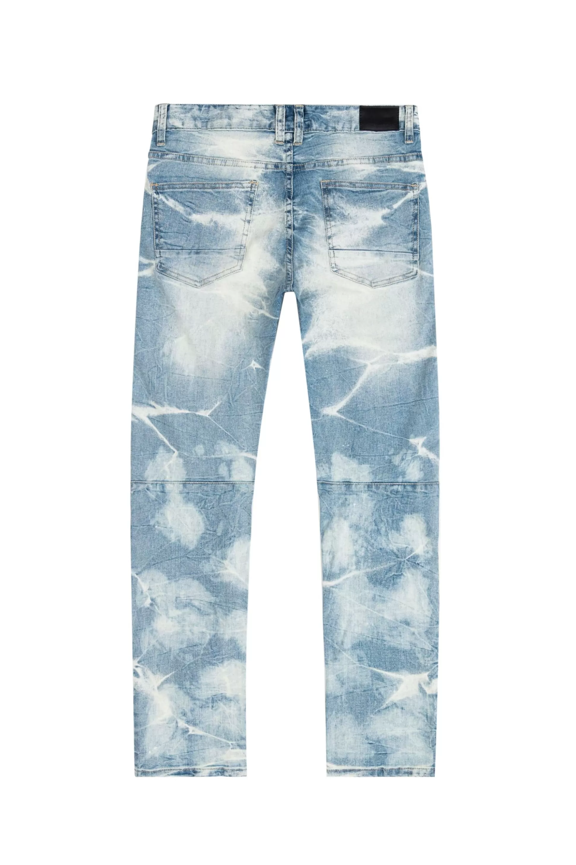 Smoke Rise Rip & Repaired Lightning Washed Denim Jeans Bergen Blue Store