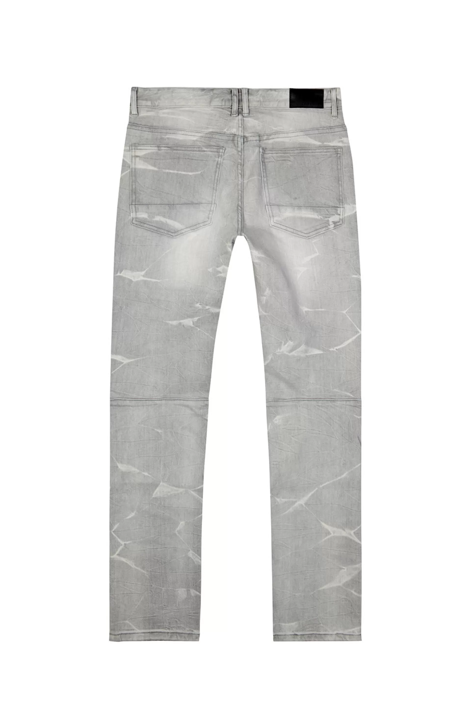 Smoke Rise Rip & Repaired Lightning Washed Denim Jeans Cloud Grey Online