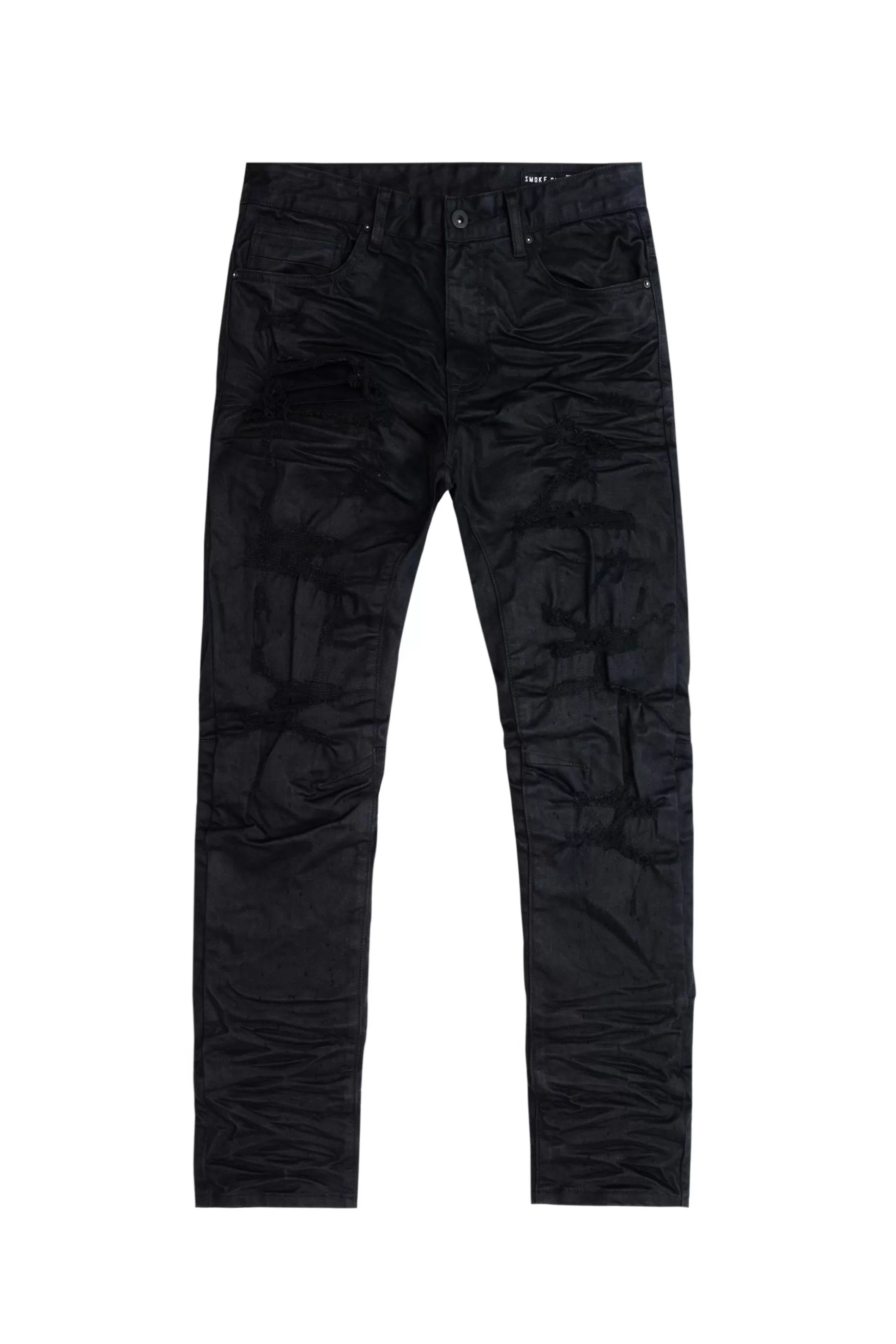 Smoke Rise Rip& Repair Jeans Jet Black Online