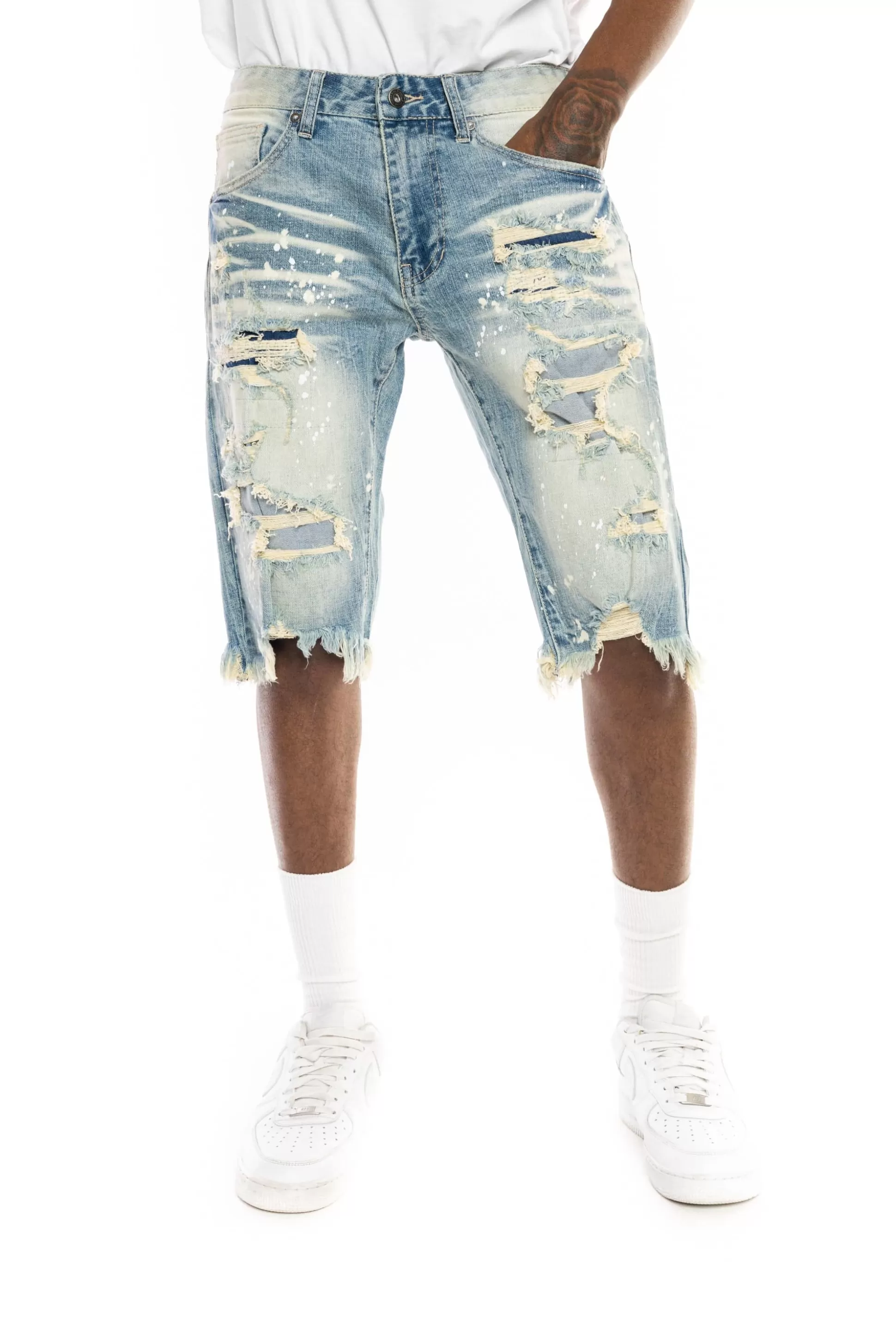 Smoke Rise Ripoff Semi Basic Denim Short Heritage Blue Discount