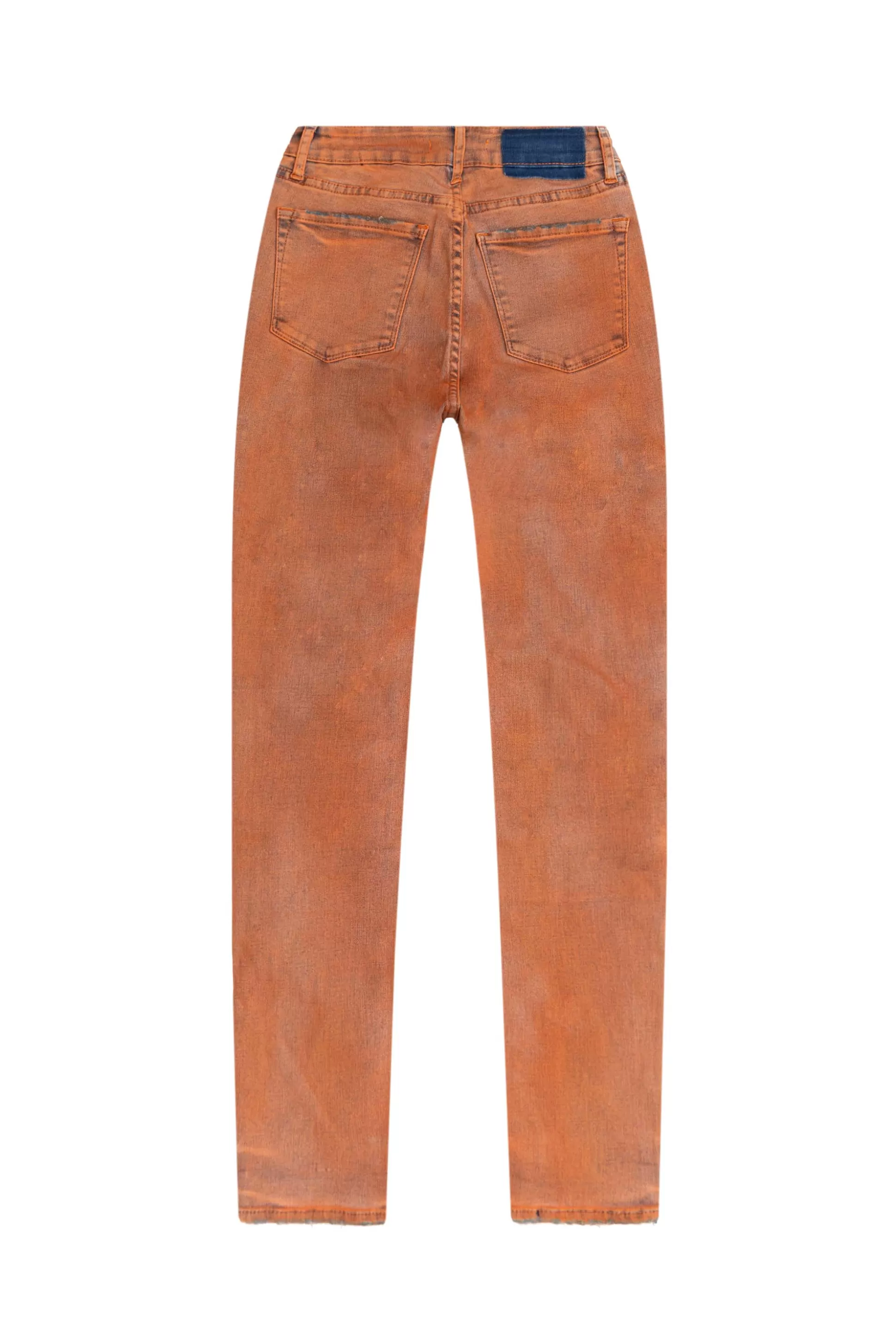 Smoke Rise Spray Fashion Denim Pants Orange Shop