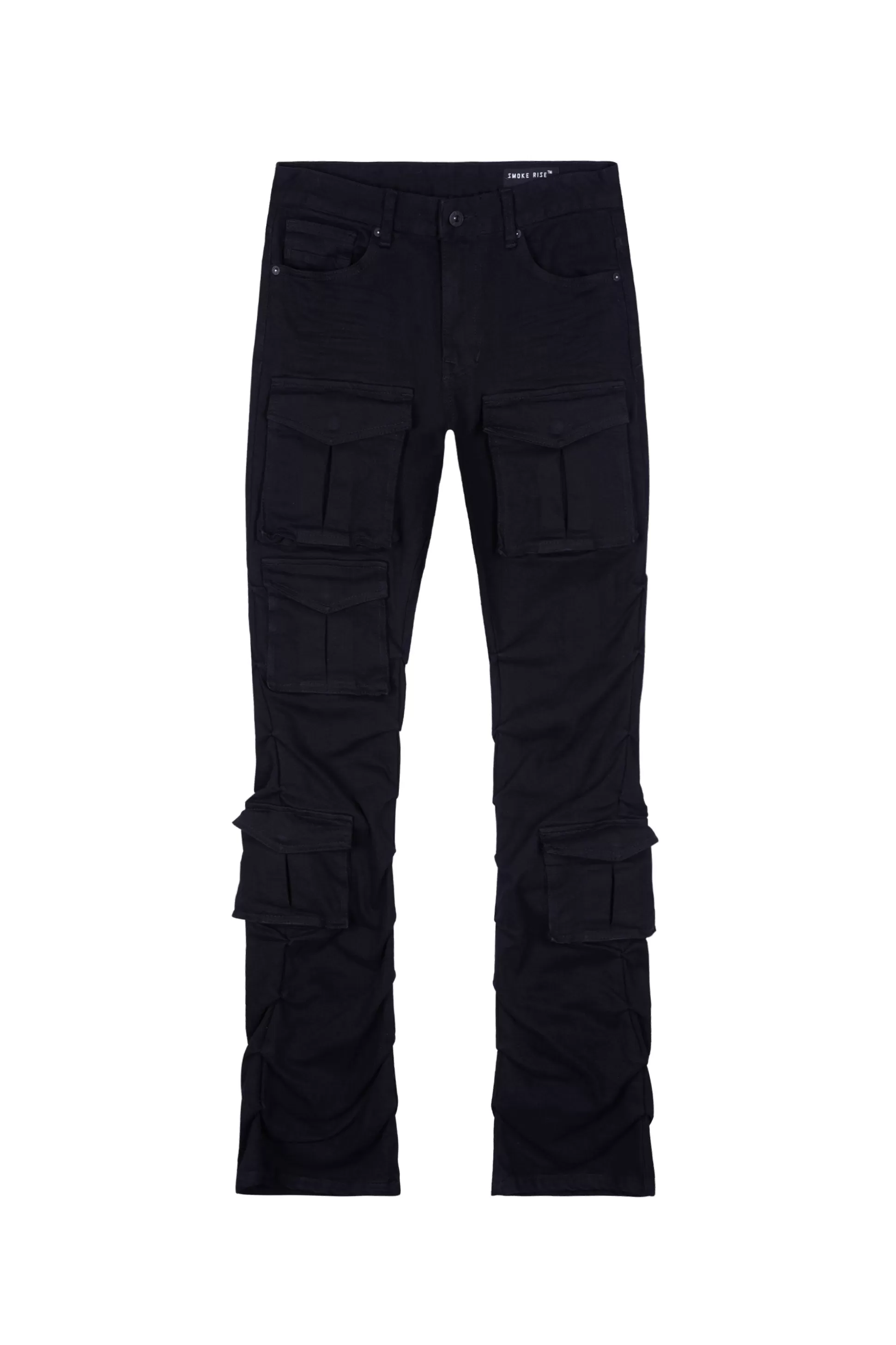 Smoke Rise Stacked Utility Twill Pants Jet Black Store