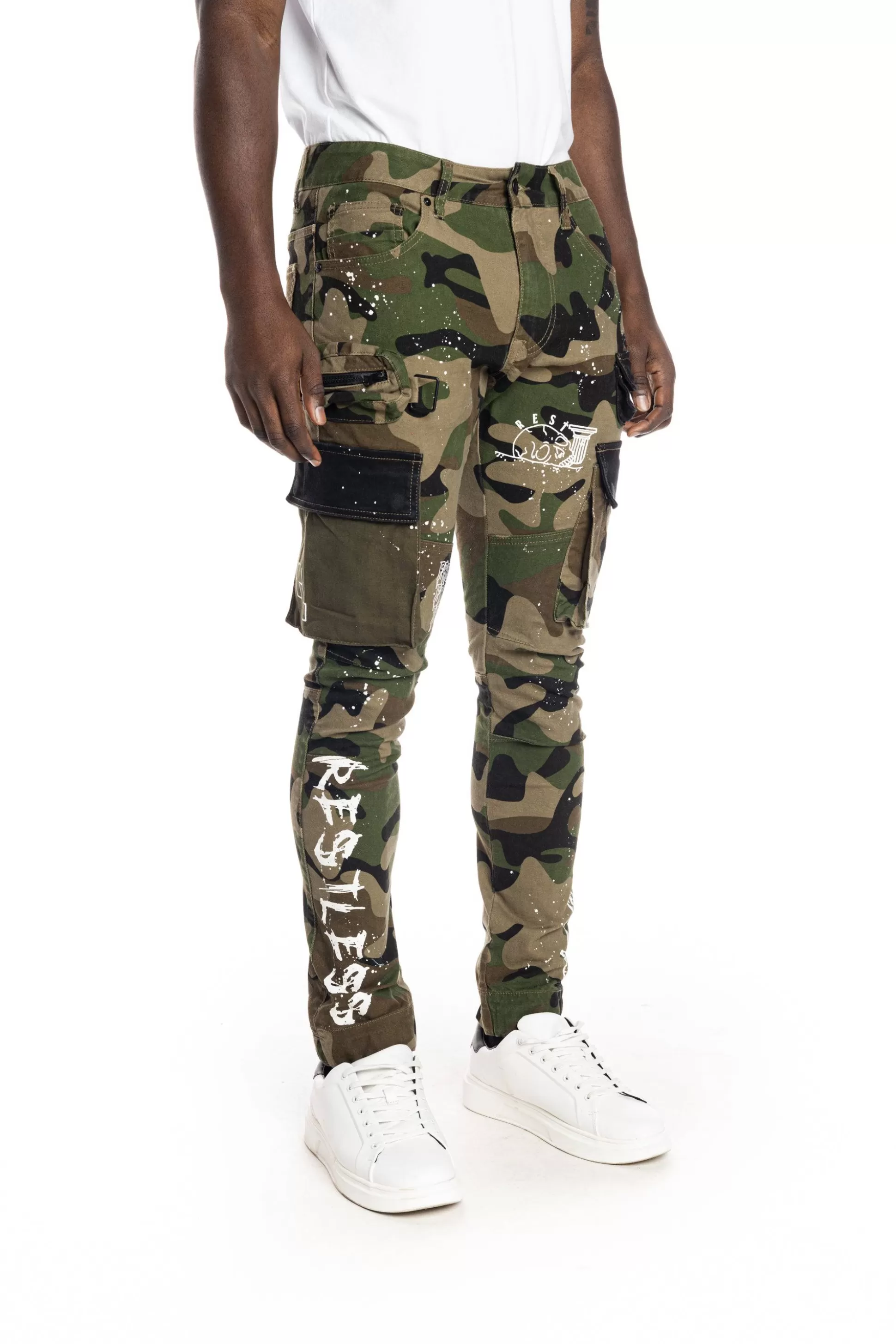 Smoke Rise Utility Fashion Cargo Twill Pants Wood Camo Fashion